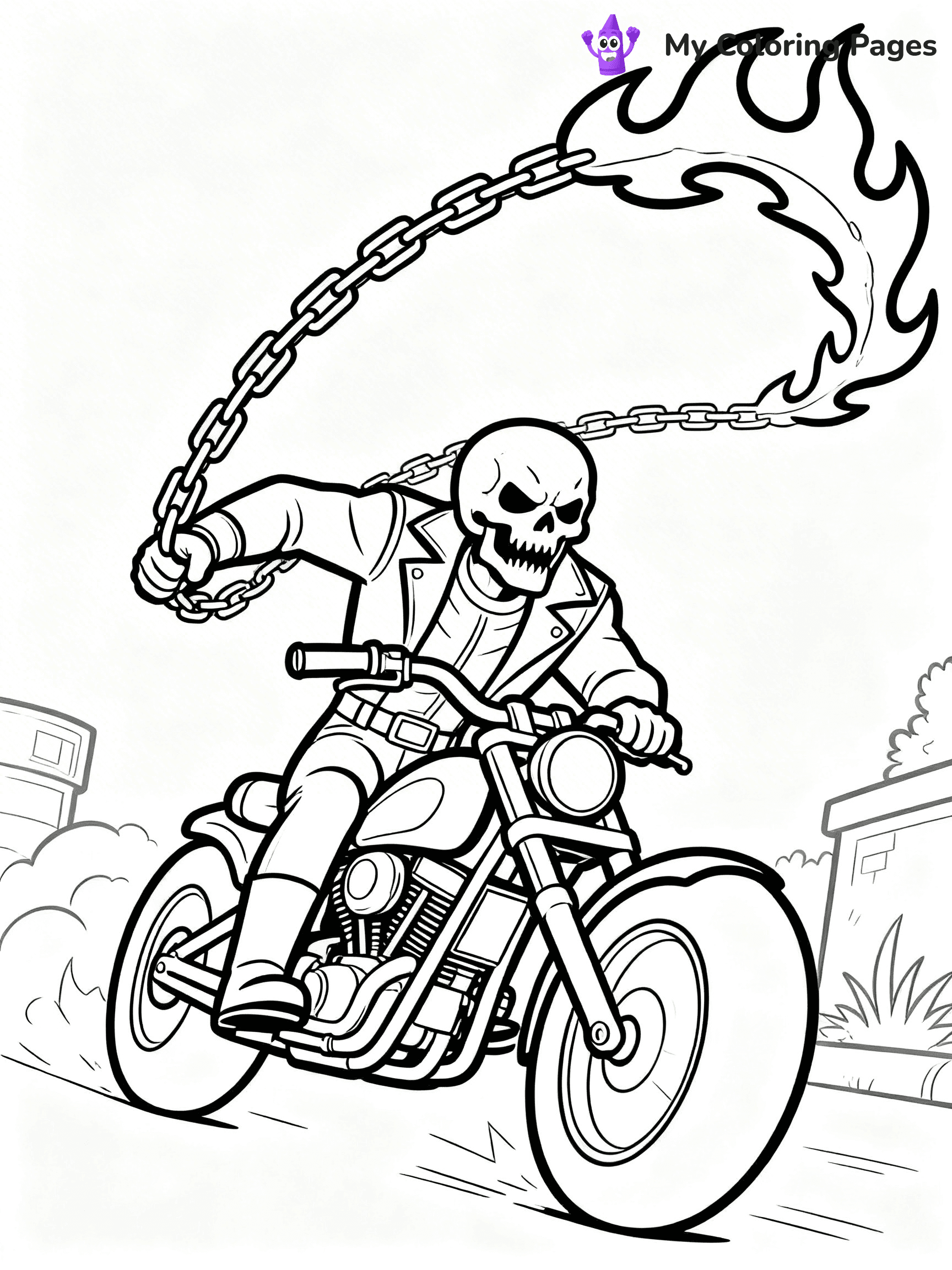 Ghost Rider Coloring Pages - 20