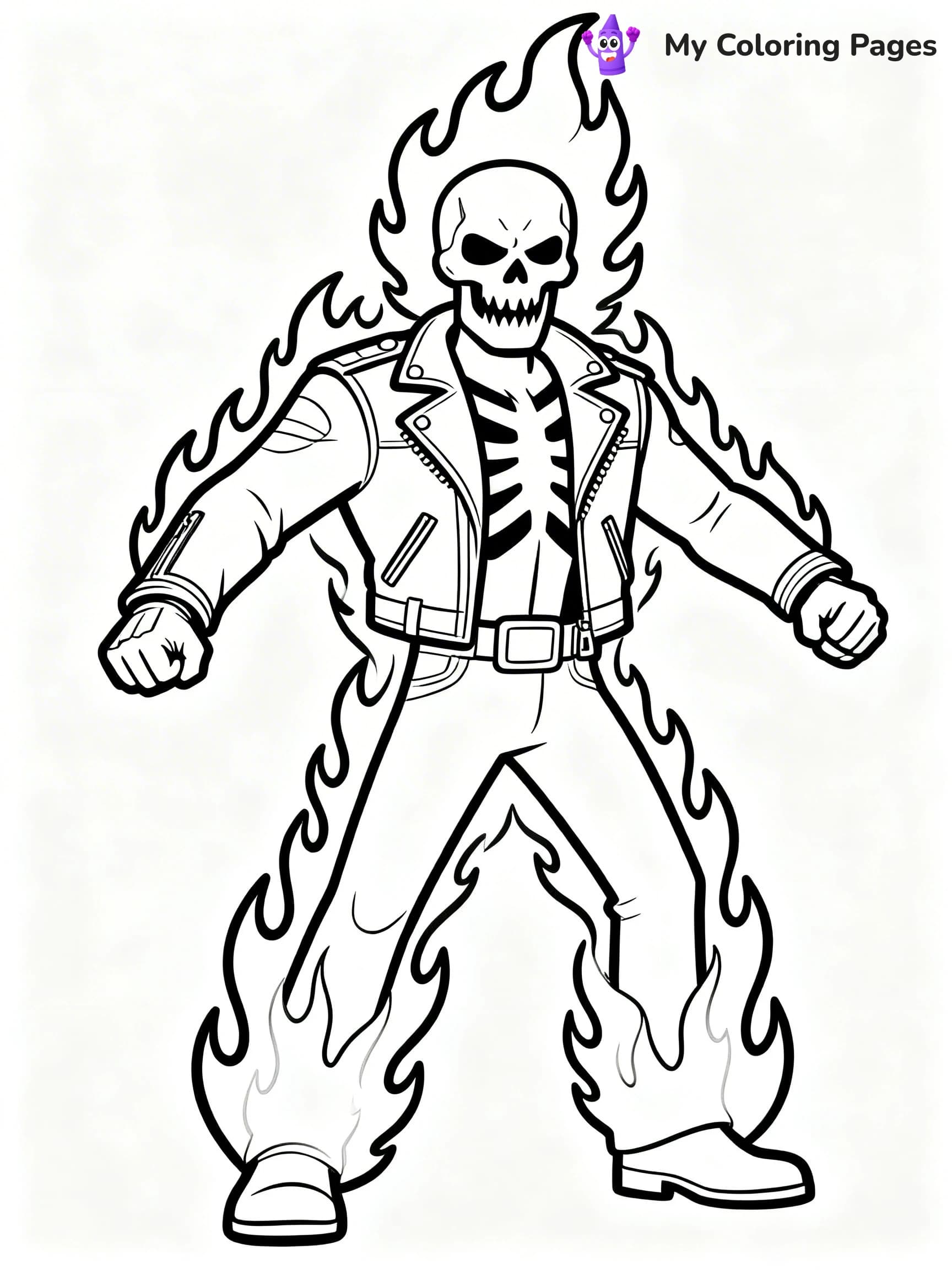 Ghost Rider Coloring Pages - 12