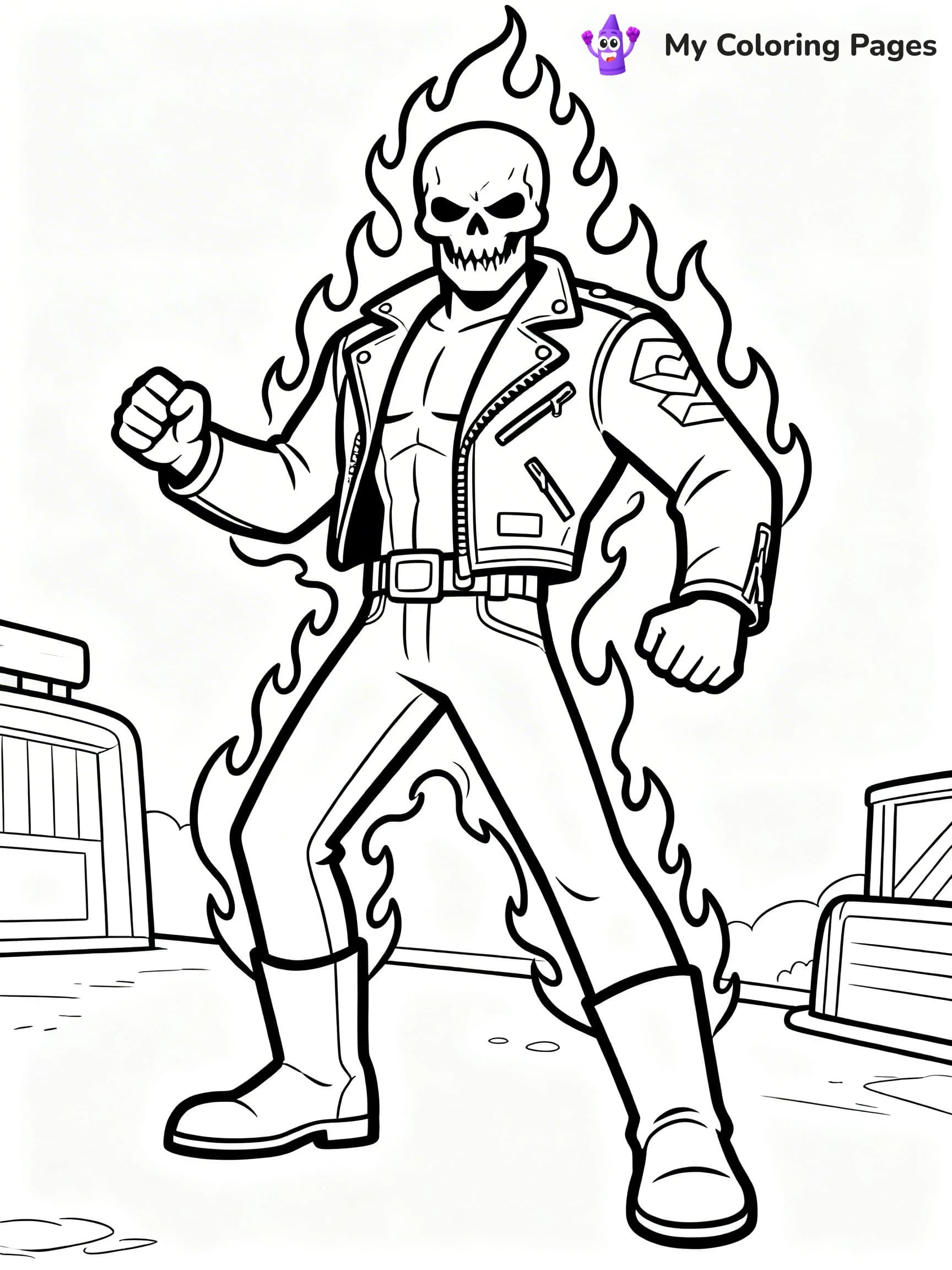 Ghost Rider Coloring Pages - 11
