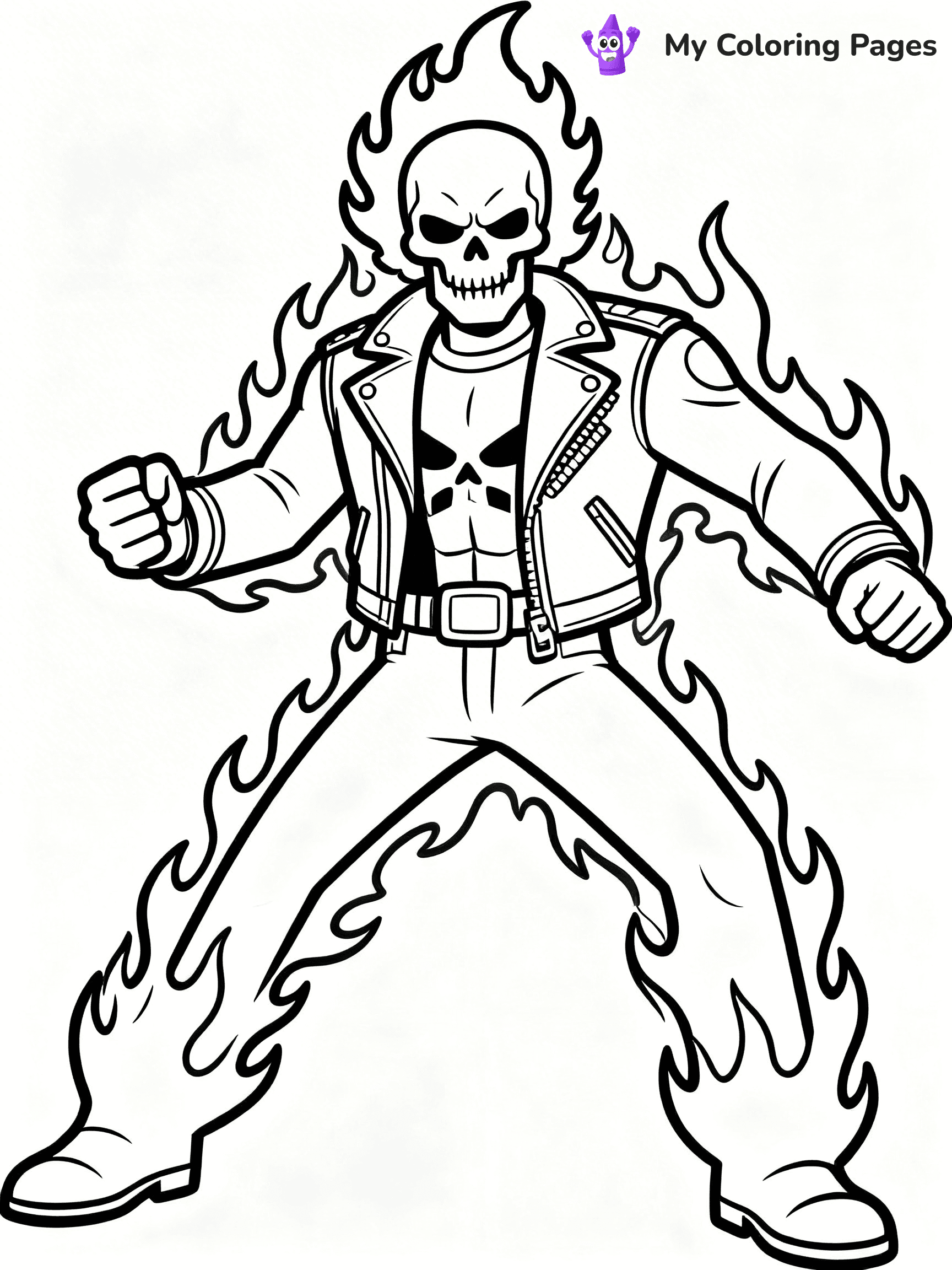 Ghost Rider Coloring Pages - 10