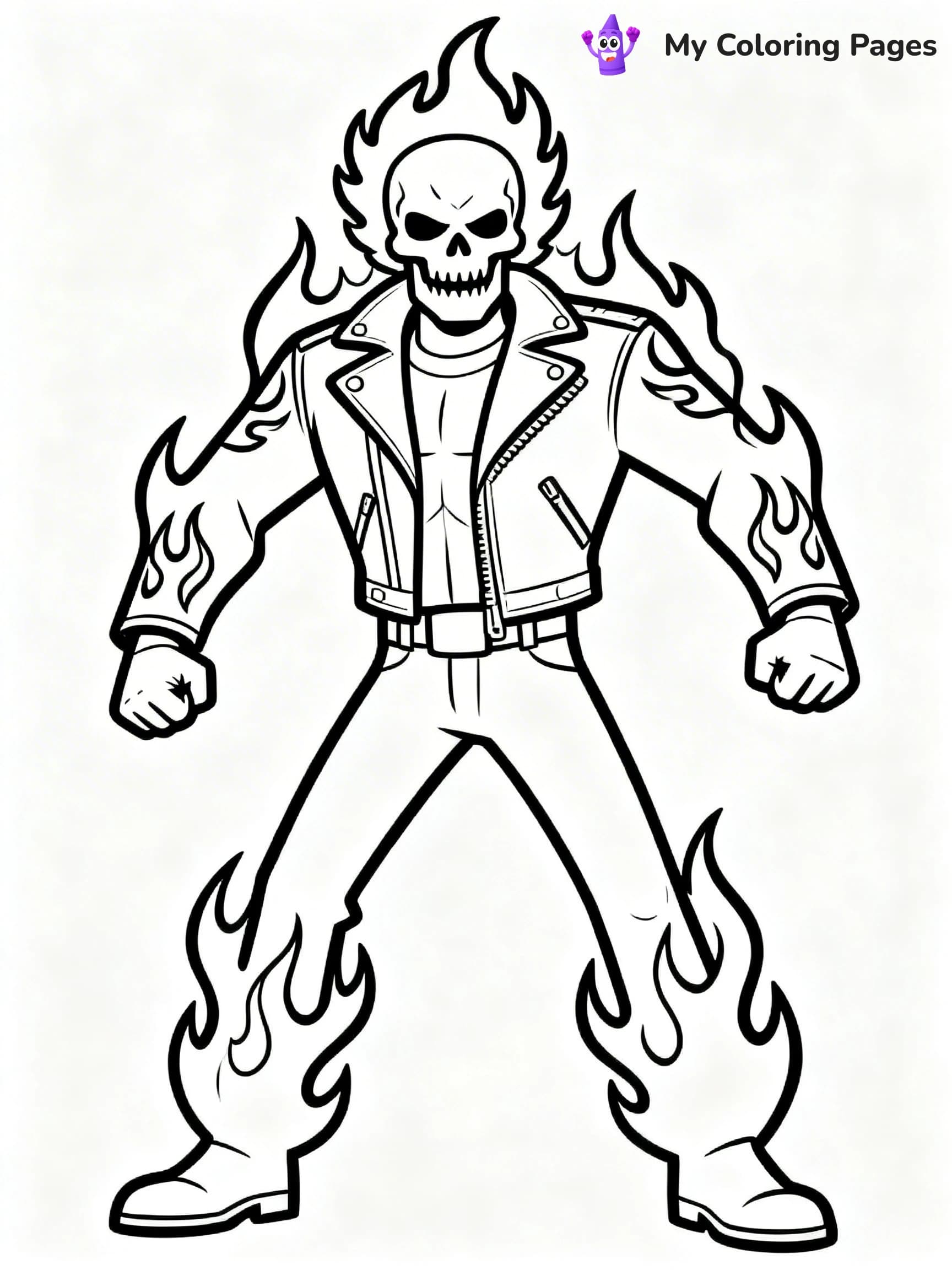 Ghost Rider Coloring Pages - 9