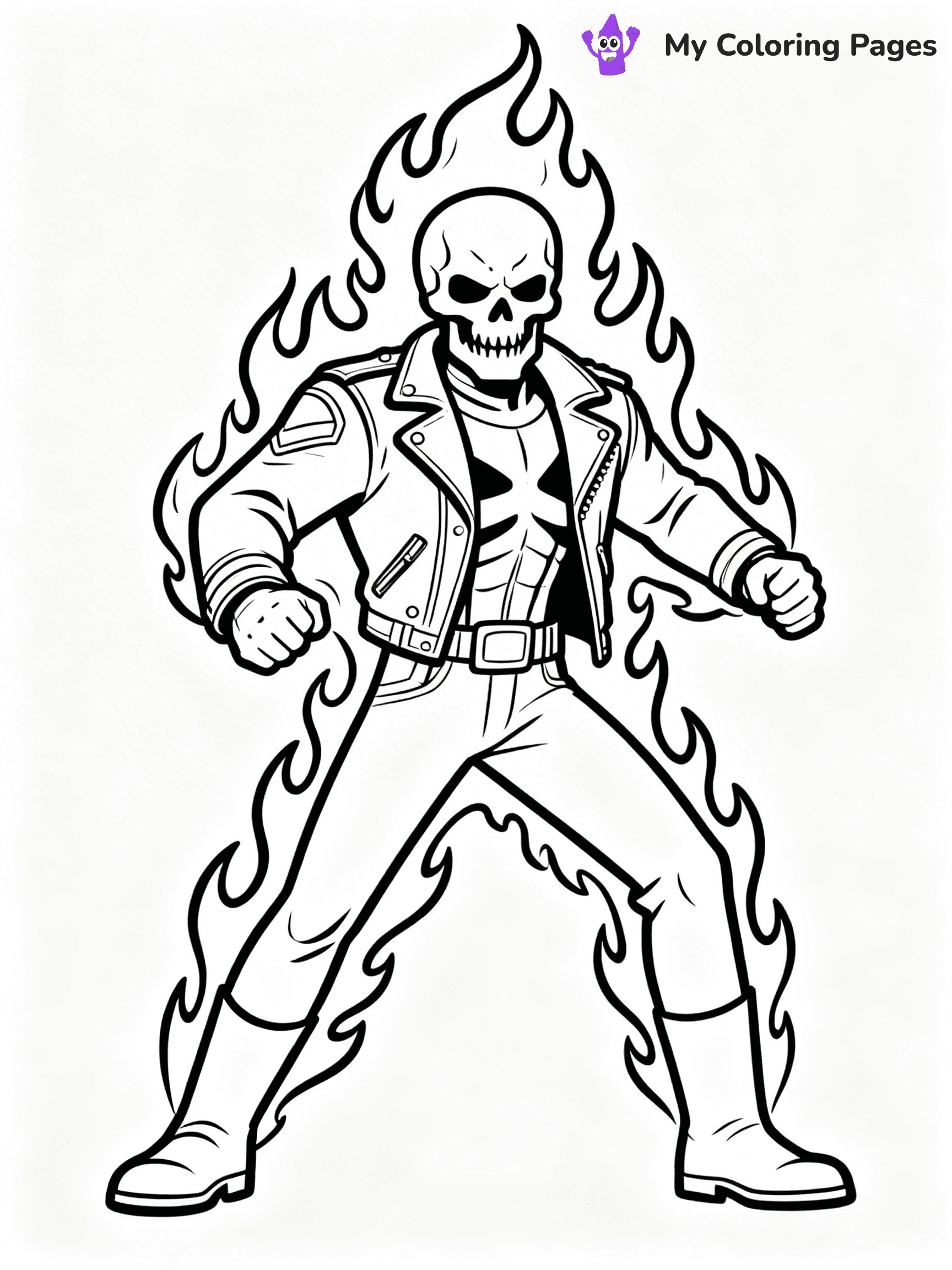 Ghost Rider Coloring Pages - 8