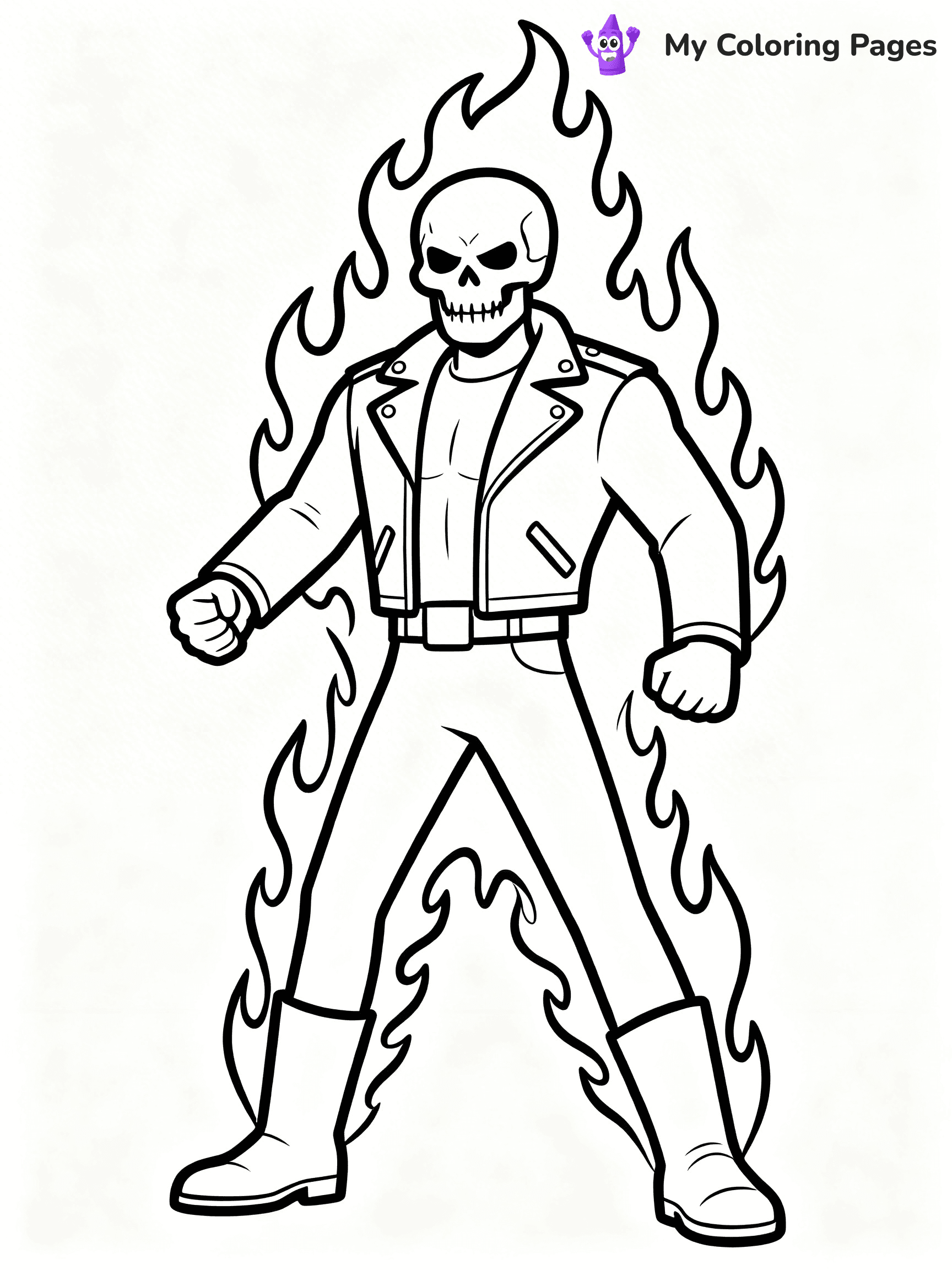 Ghost Rider Coloring Pages - 7