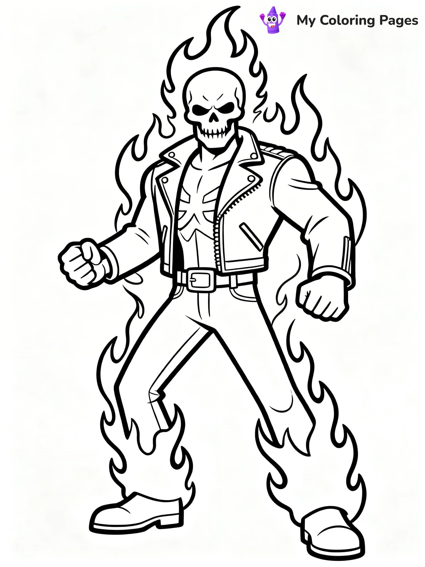 Ghost Rider Coloring Pages - 6