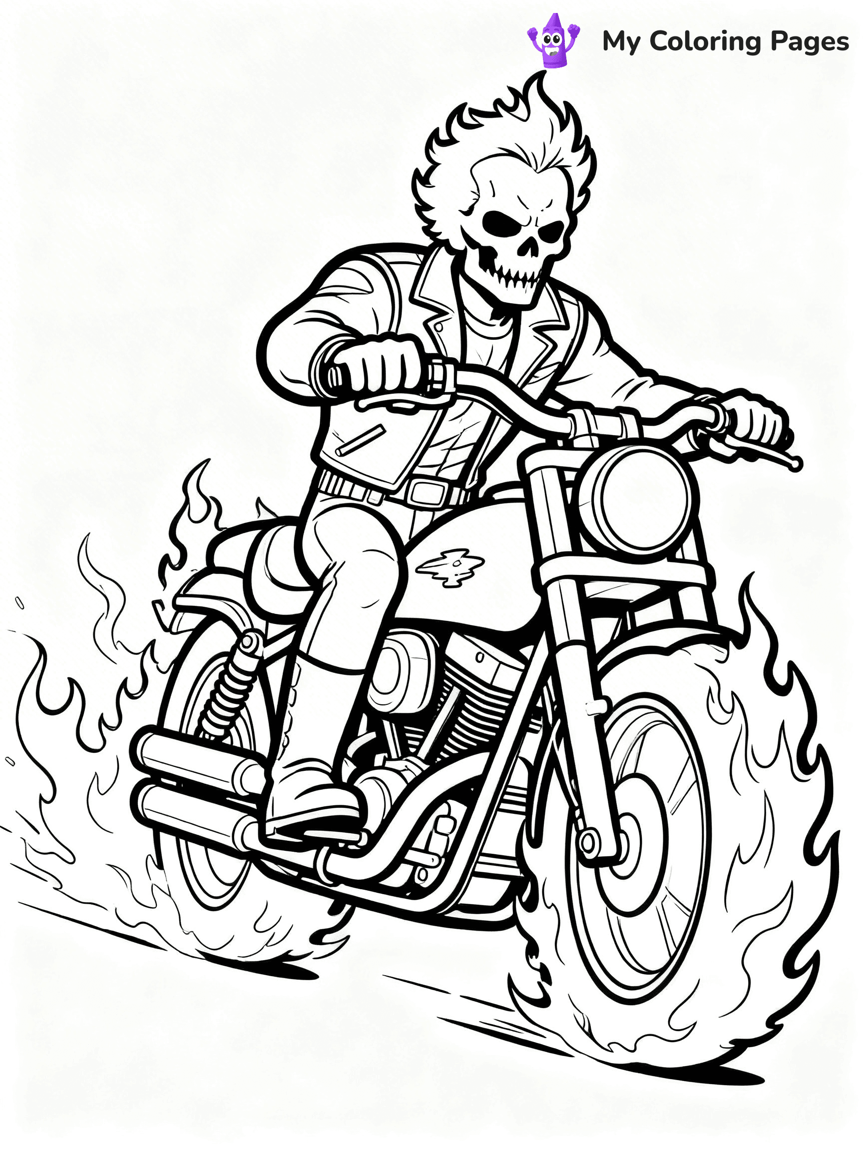 Ghost Rider Coloring Pages - 4