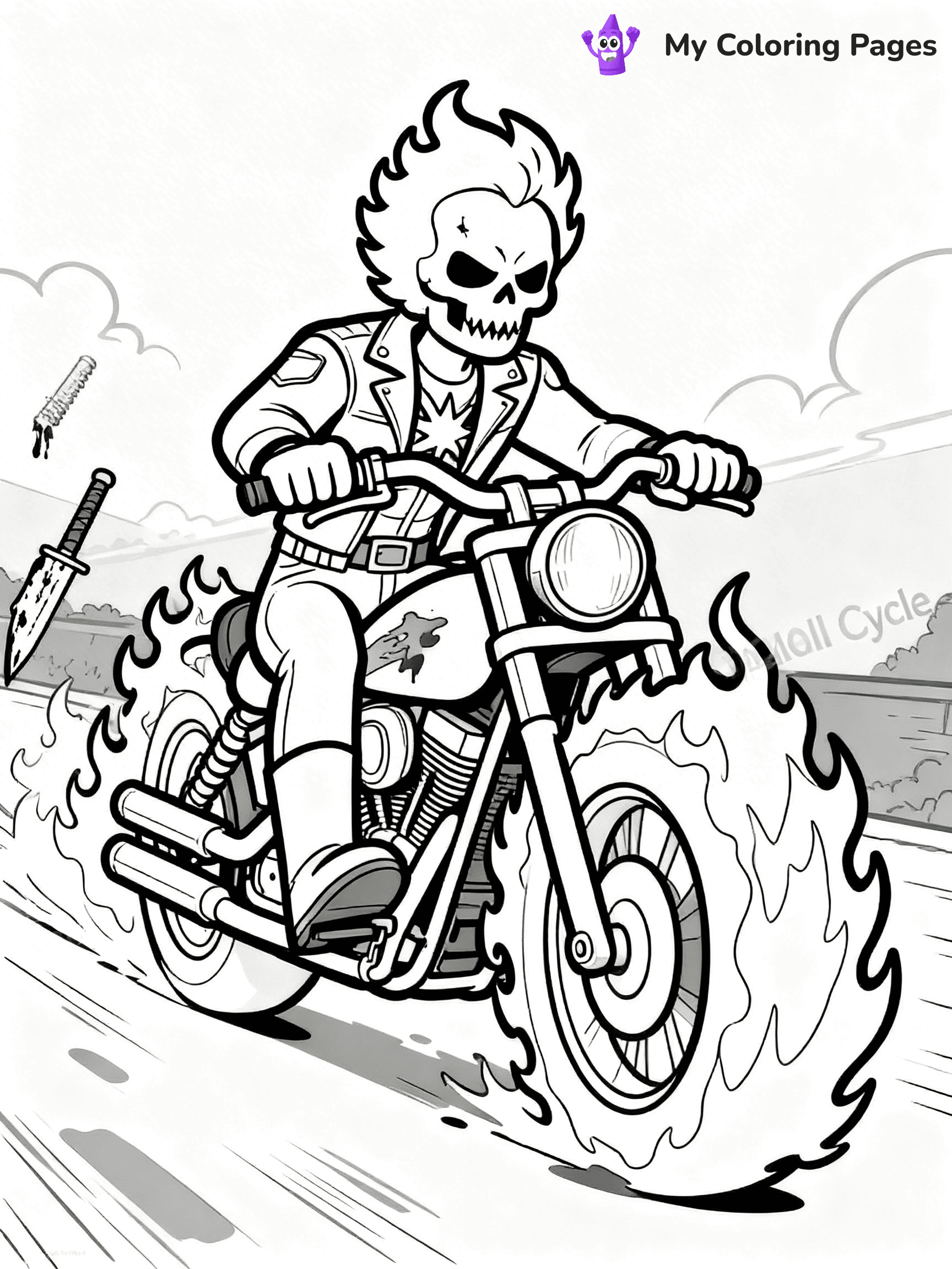 Ghost Rider Coloring Pages - 3