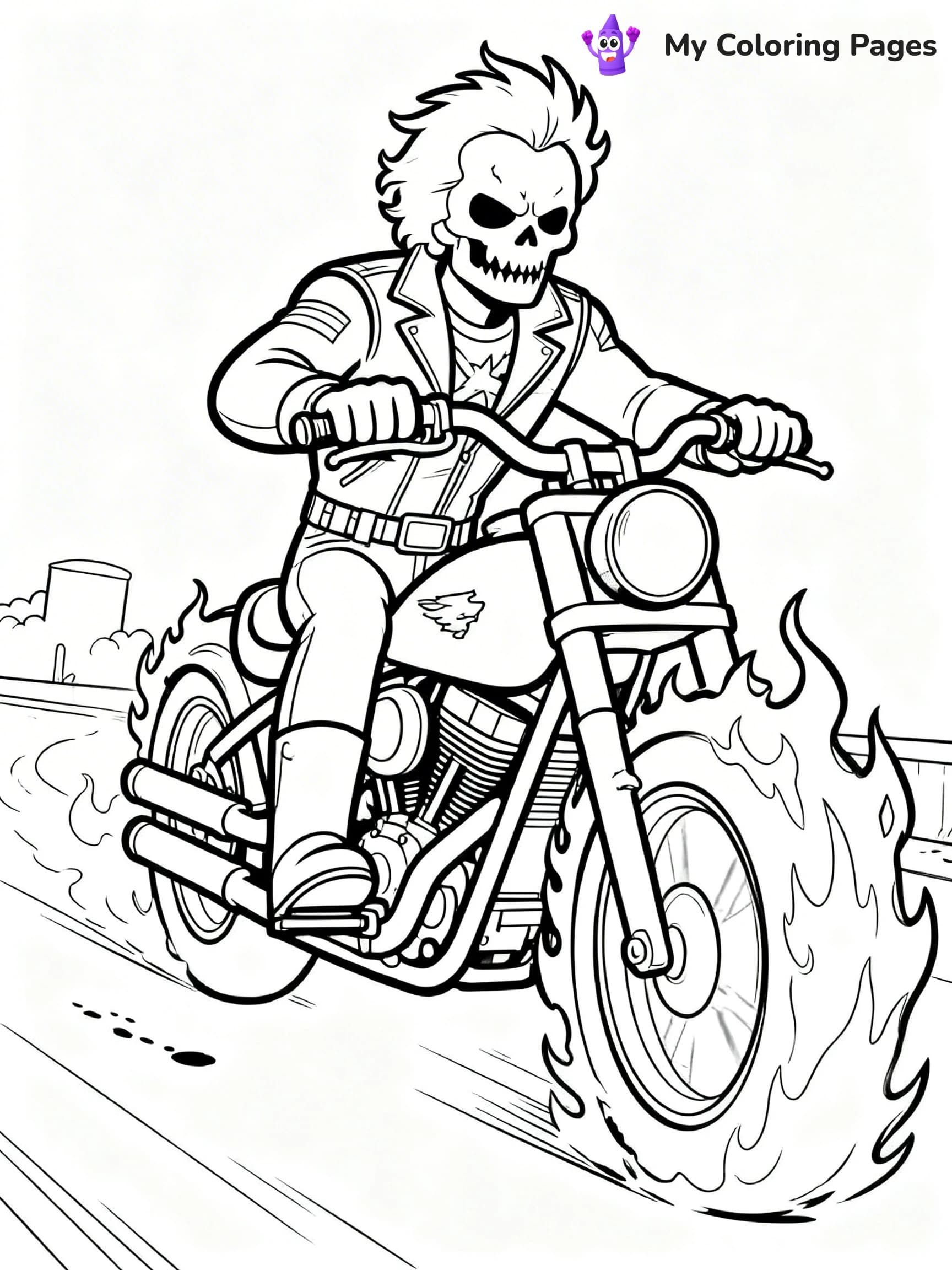 Ghost Rider Coloring Pages - 2
