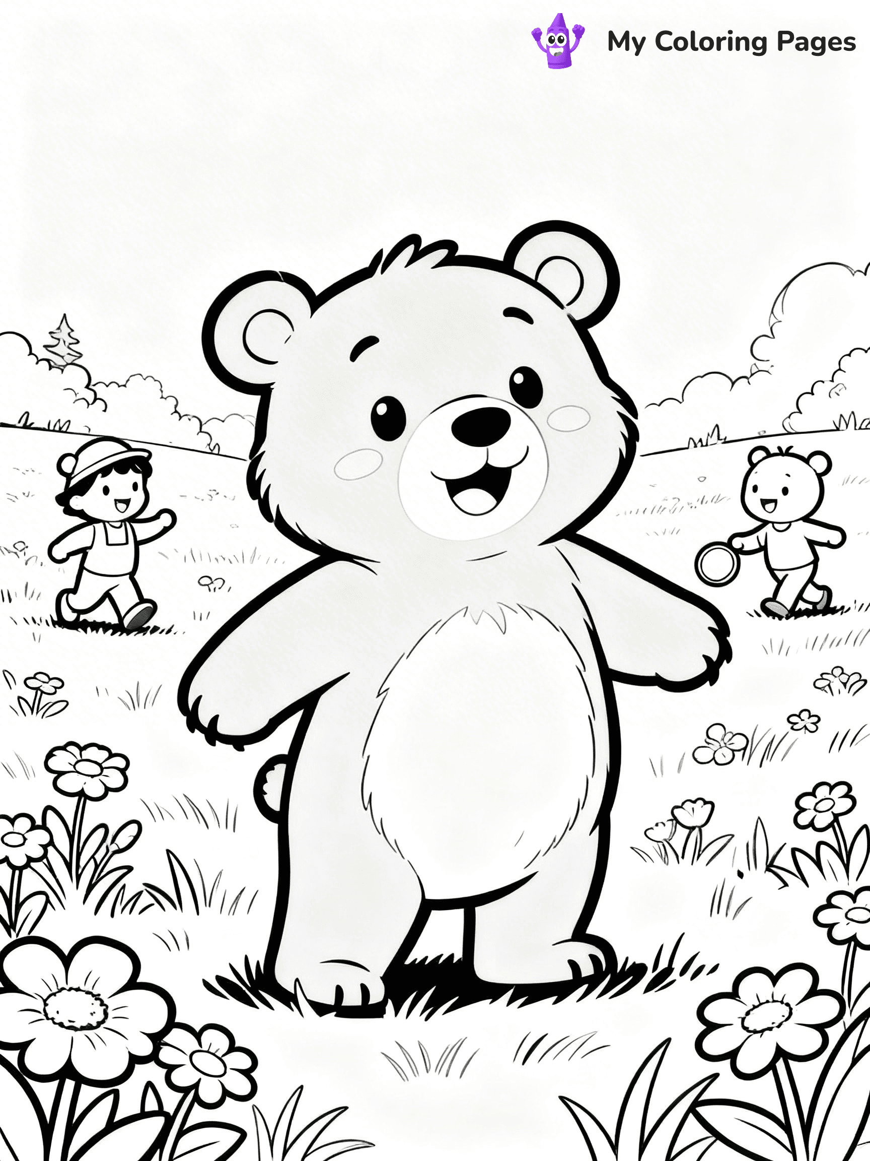 Little Bear Coloring Pages - 22