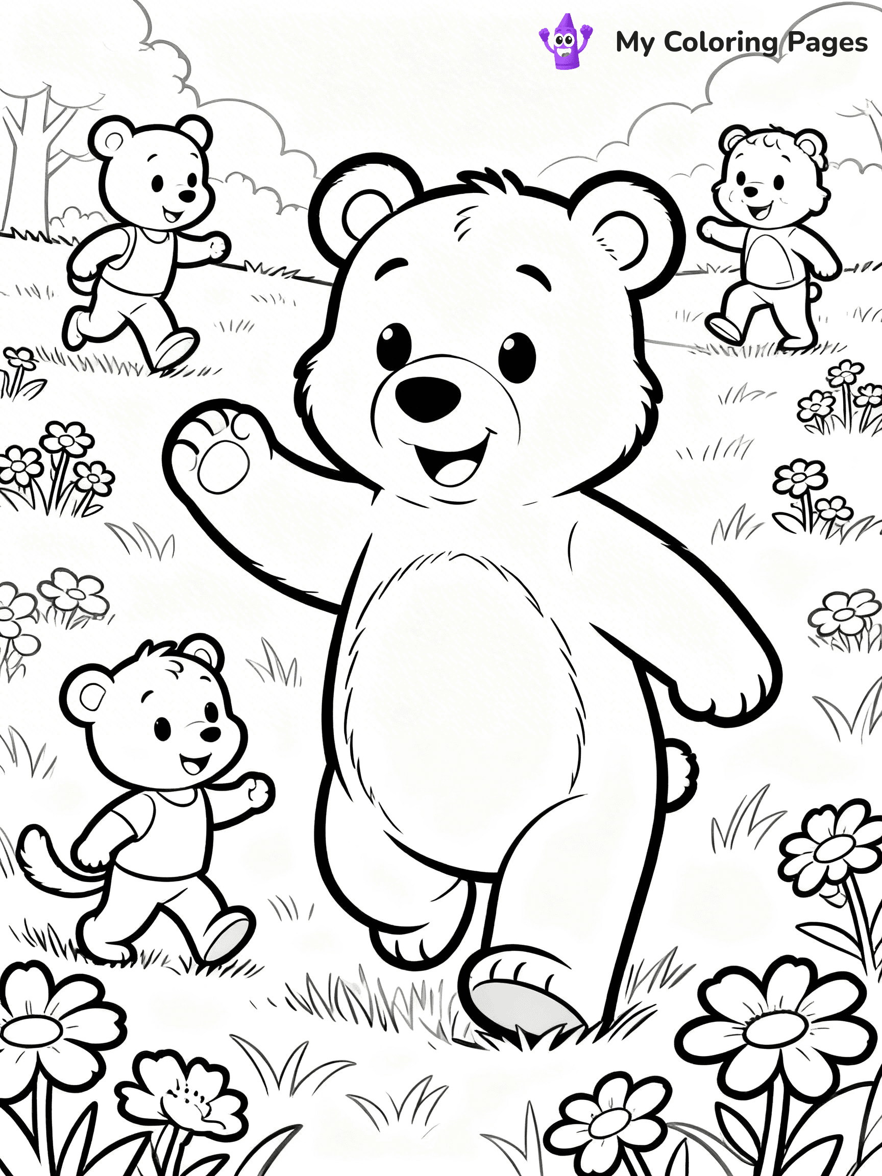 Little Bear Coloring Pages - 19