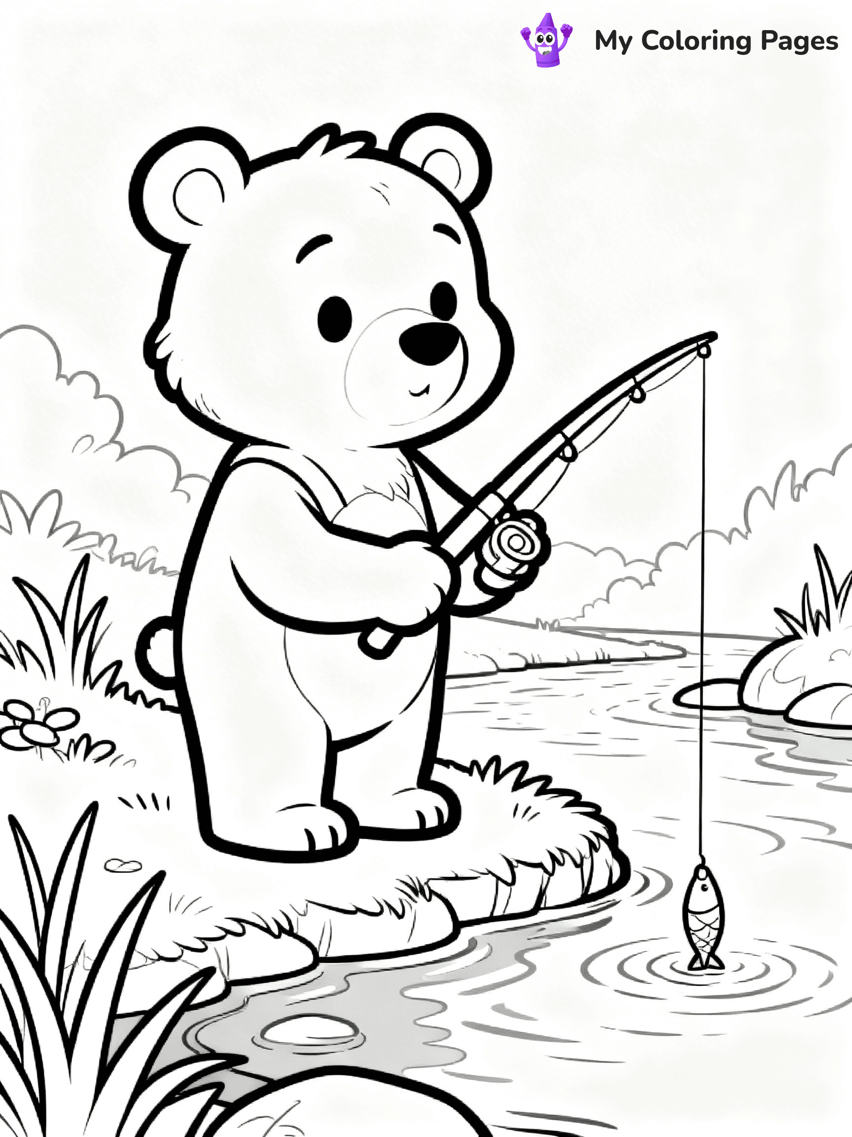 Little Bear Coloring Pages - 10