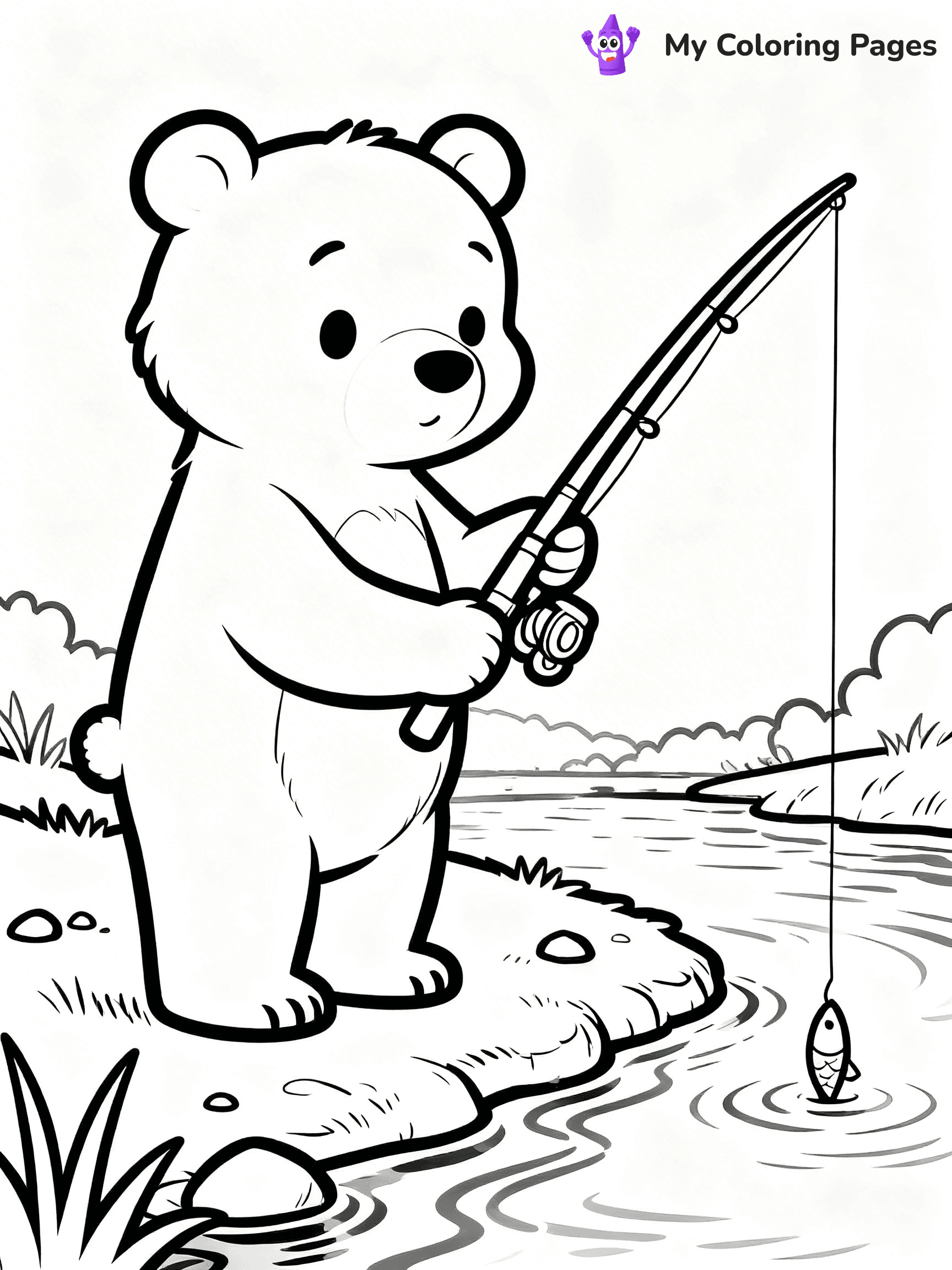 Little Bear Coloring Pages - 9