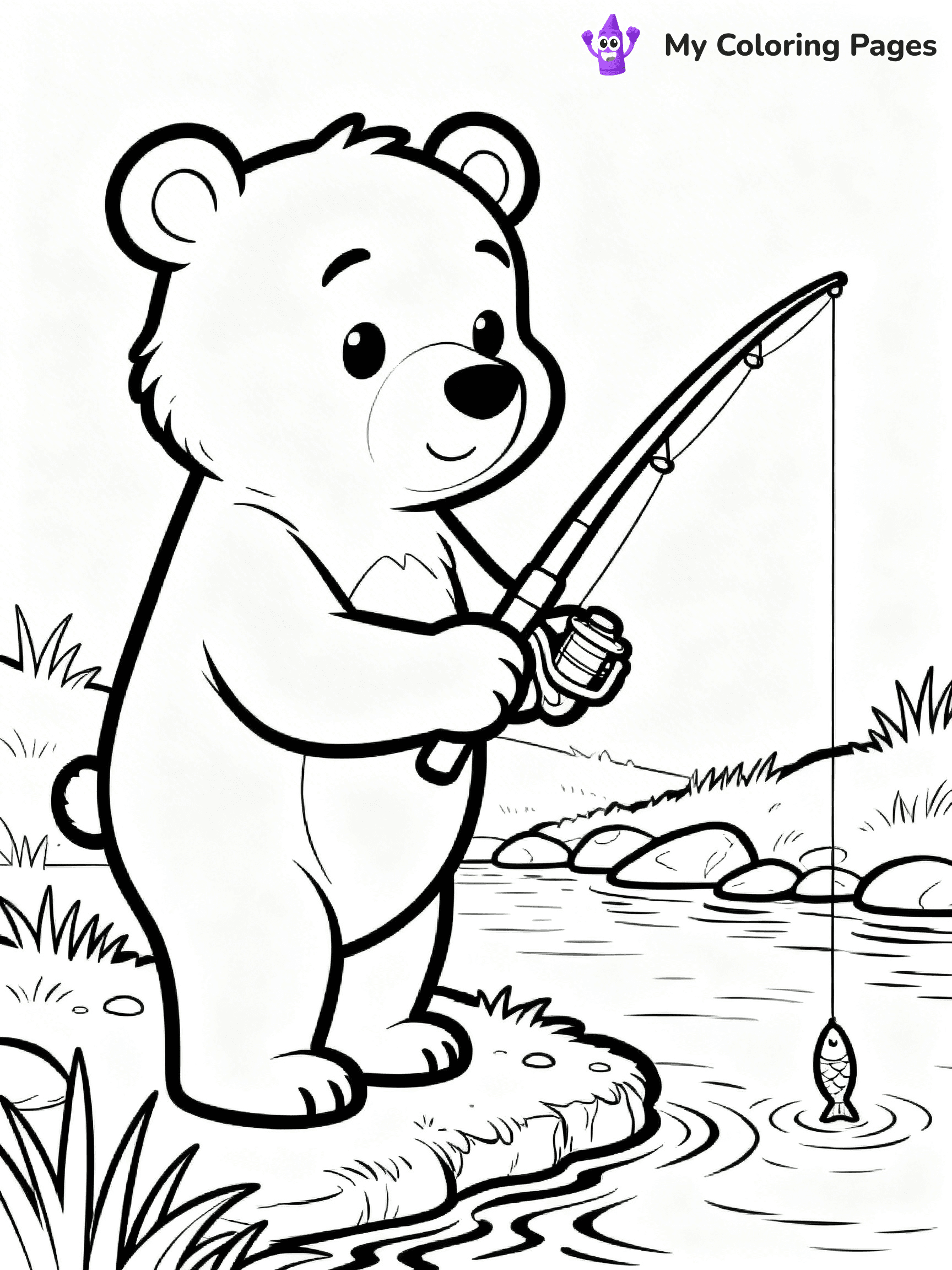 Little Bear Coloring Pages - 8