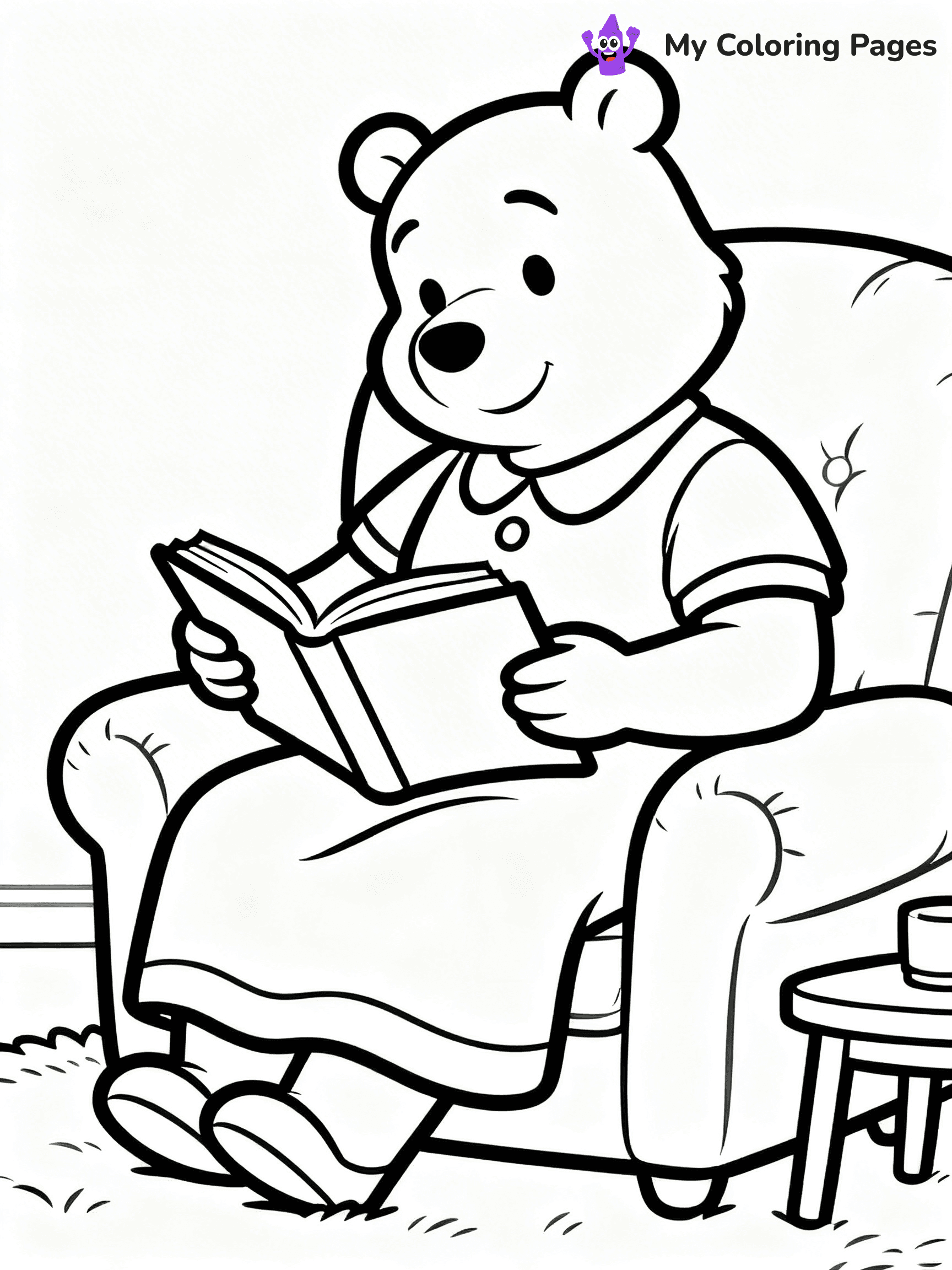 Little Bear Coloring Pages - 1