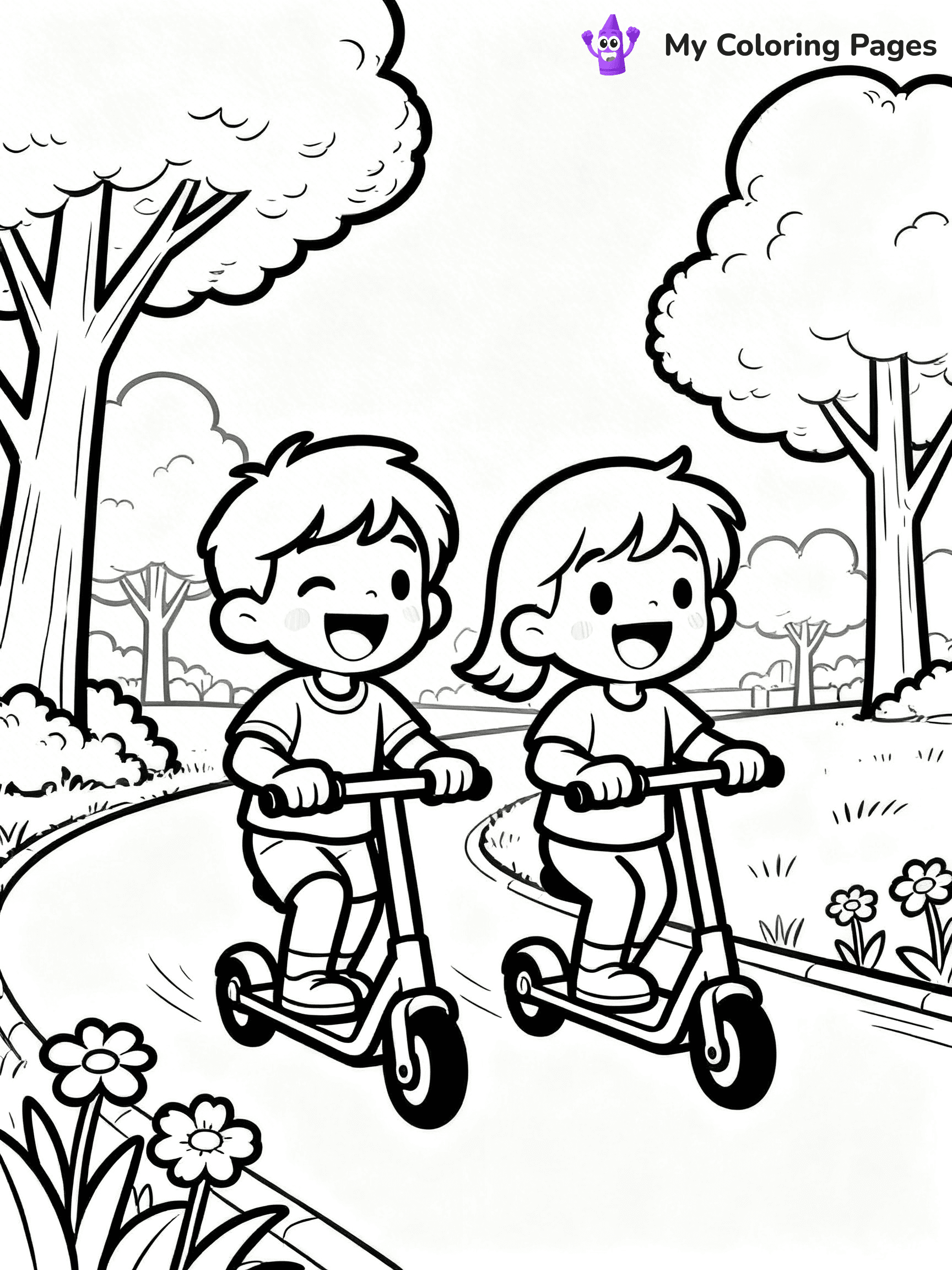Scooter Coloring Pages - 65