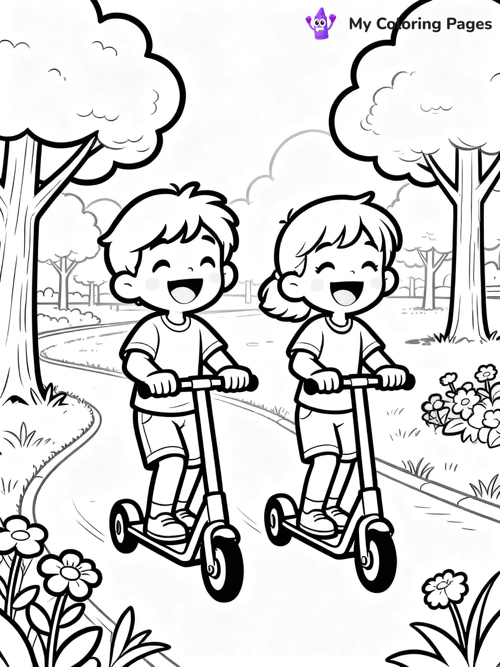 Scooter Coloring Pages - 63