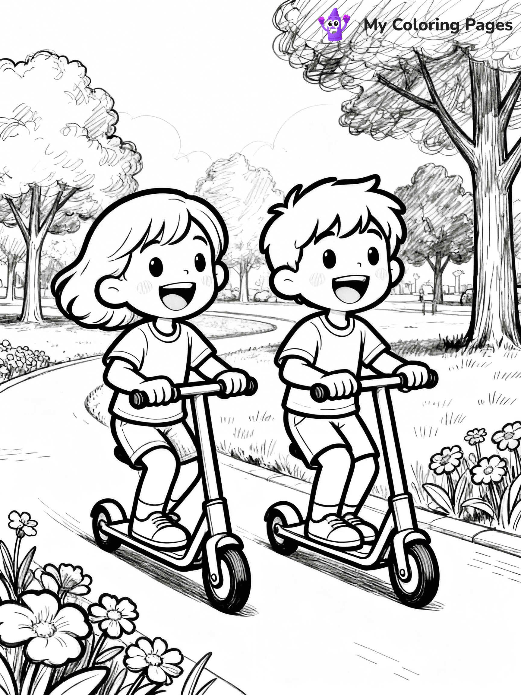 Scooter Coloring Pages - 62