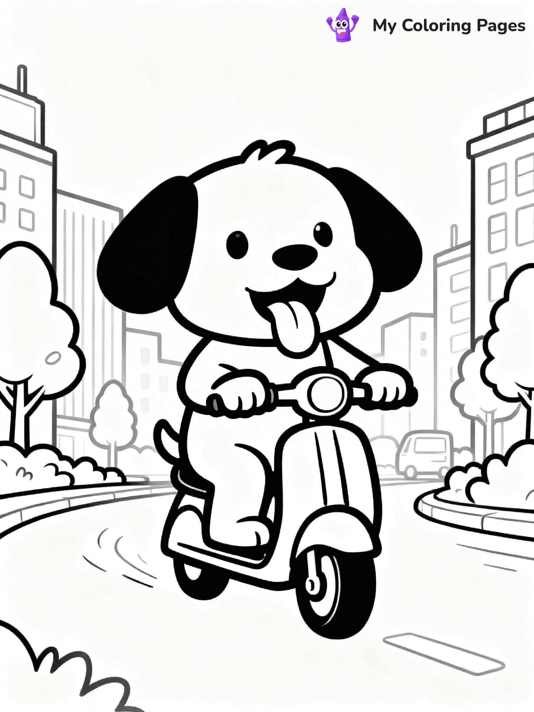 Scooter Coloring Pages - 58
