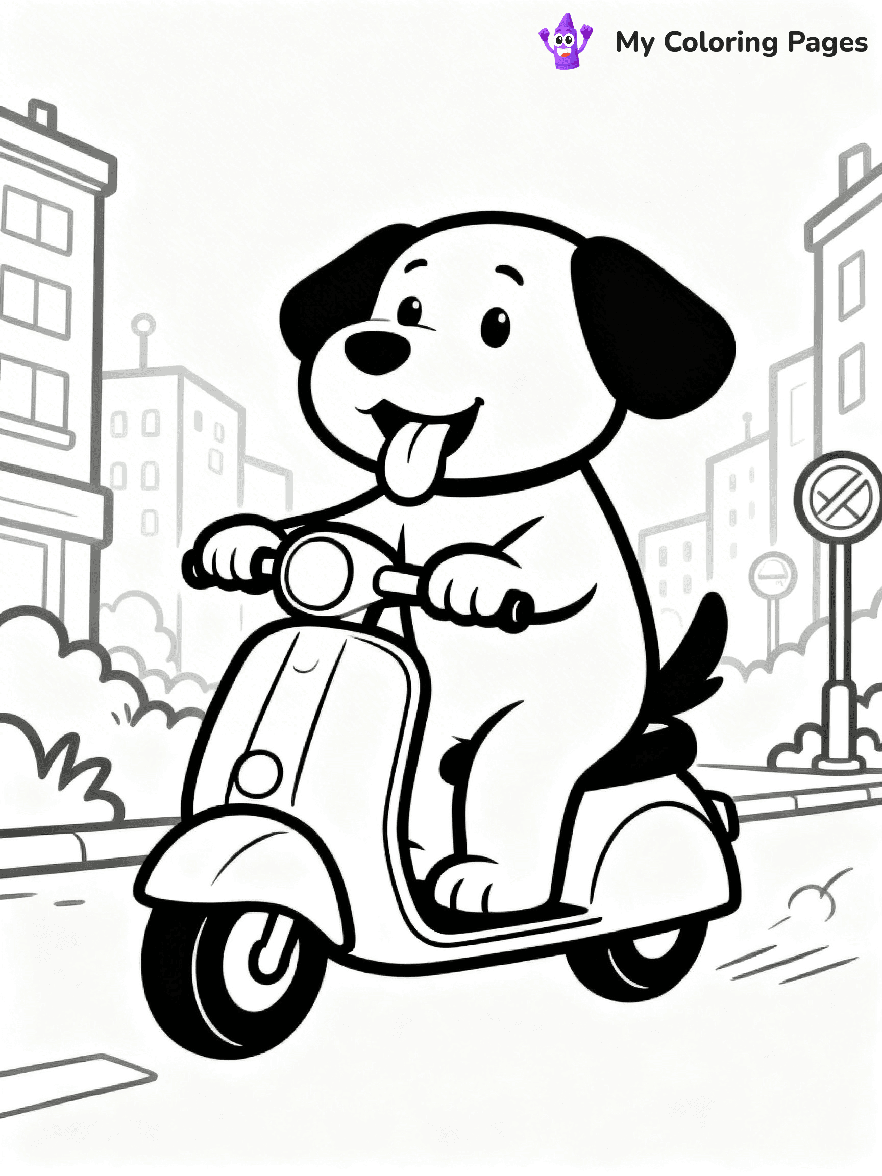 Scooter Coloring Pages - 57
