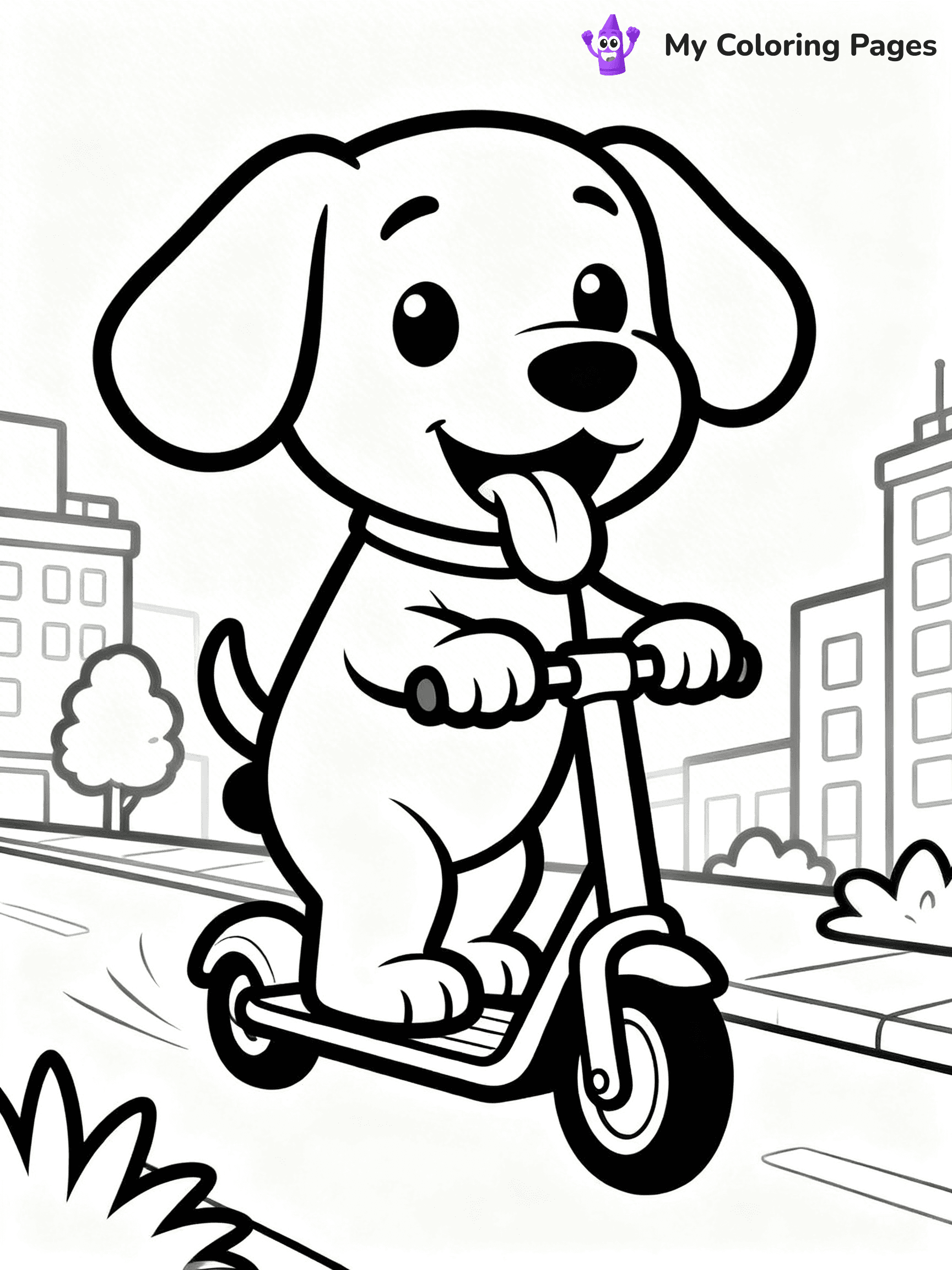Scooter Coloring Pages - 56