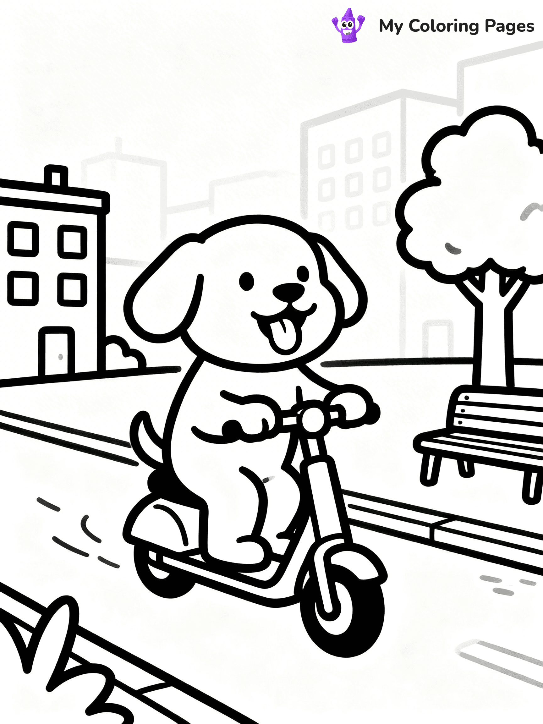 Scooter Coloring Pages - 52