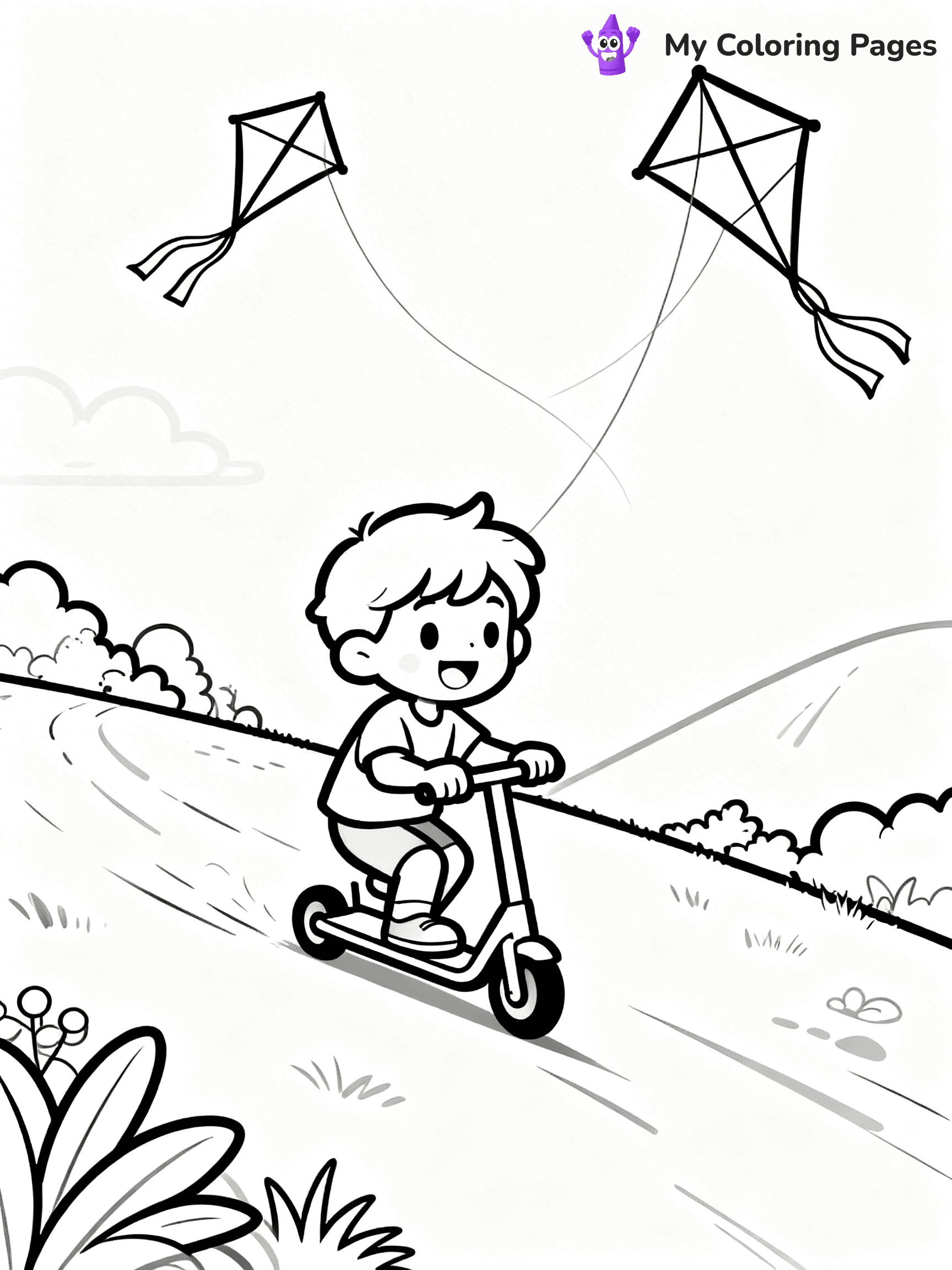 Scooter Coloring Pages - 51