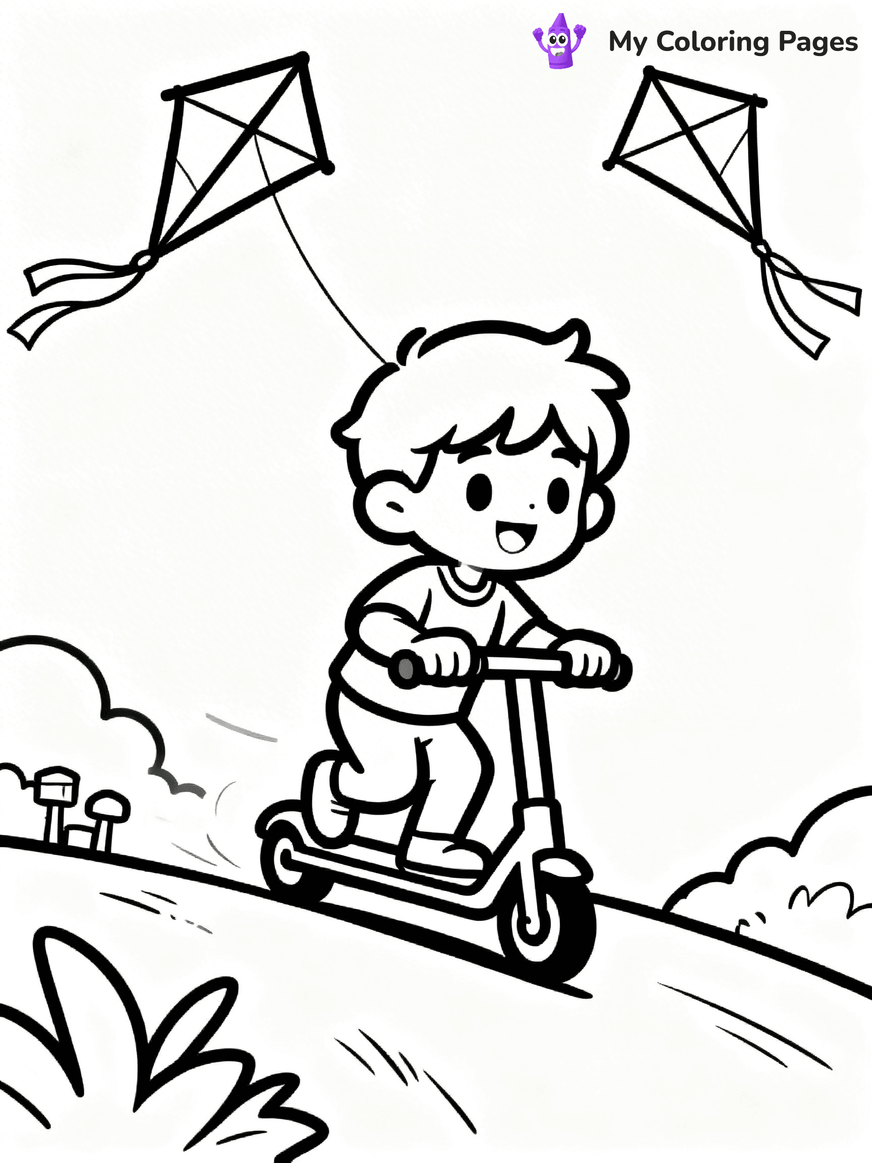 Scooter Coloring Pages - 50