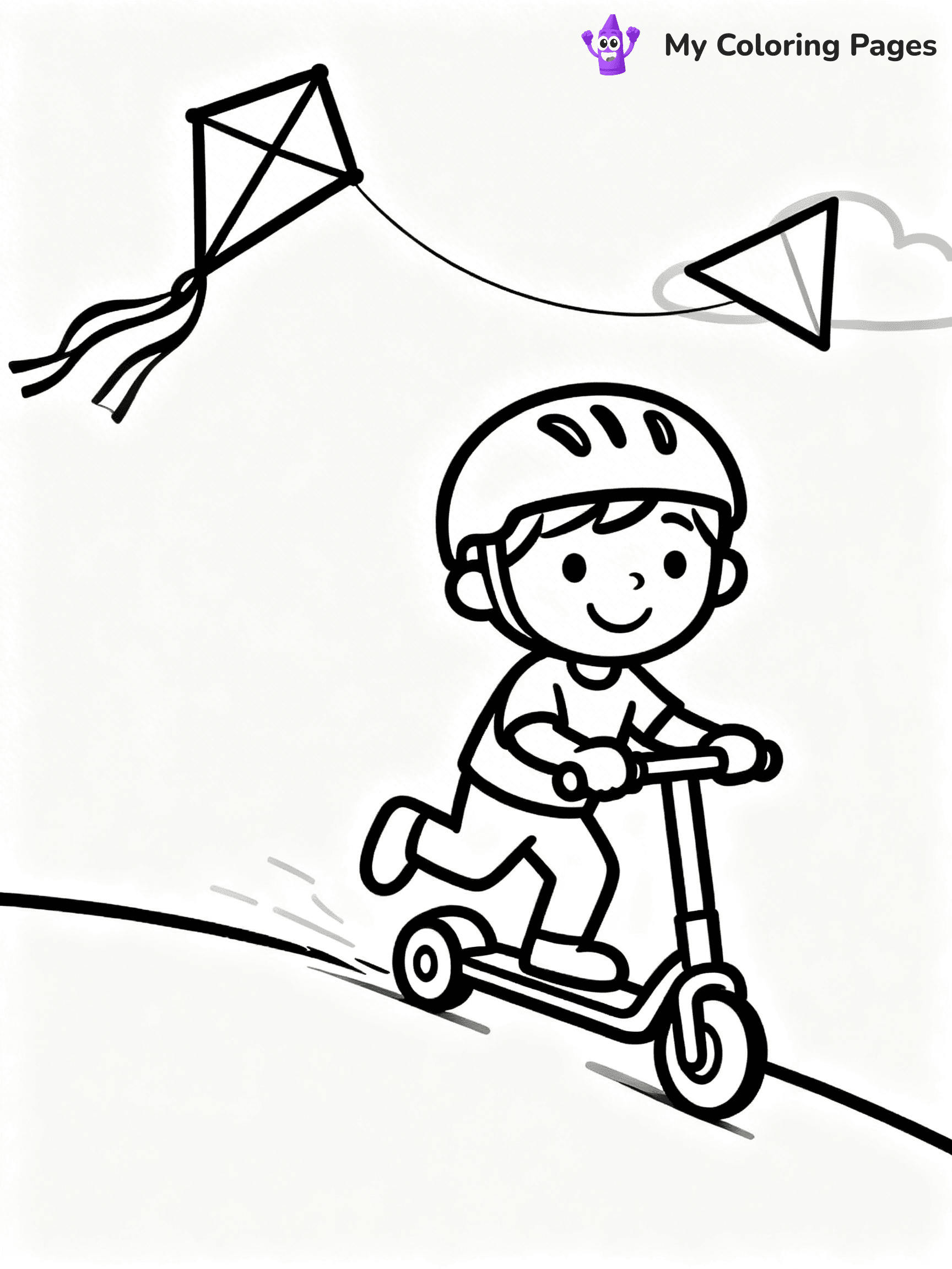 Scooter Coloring Pages - 48