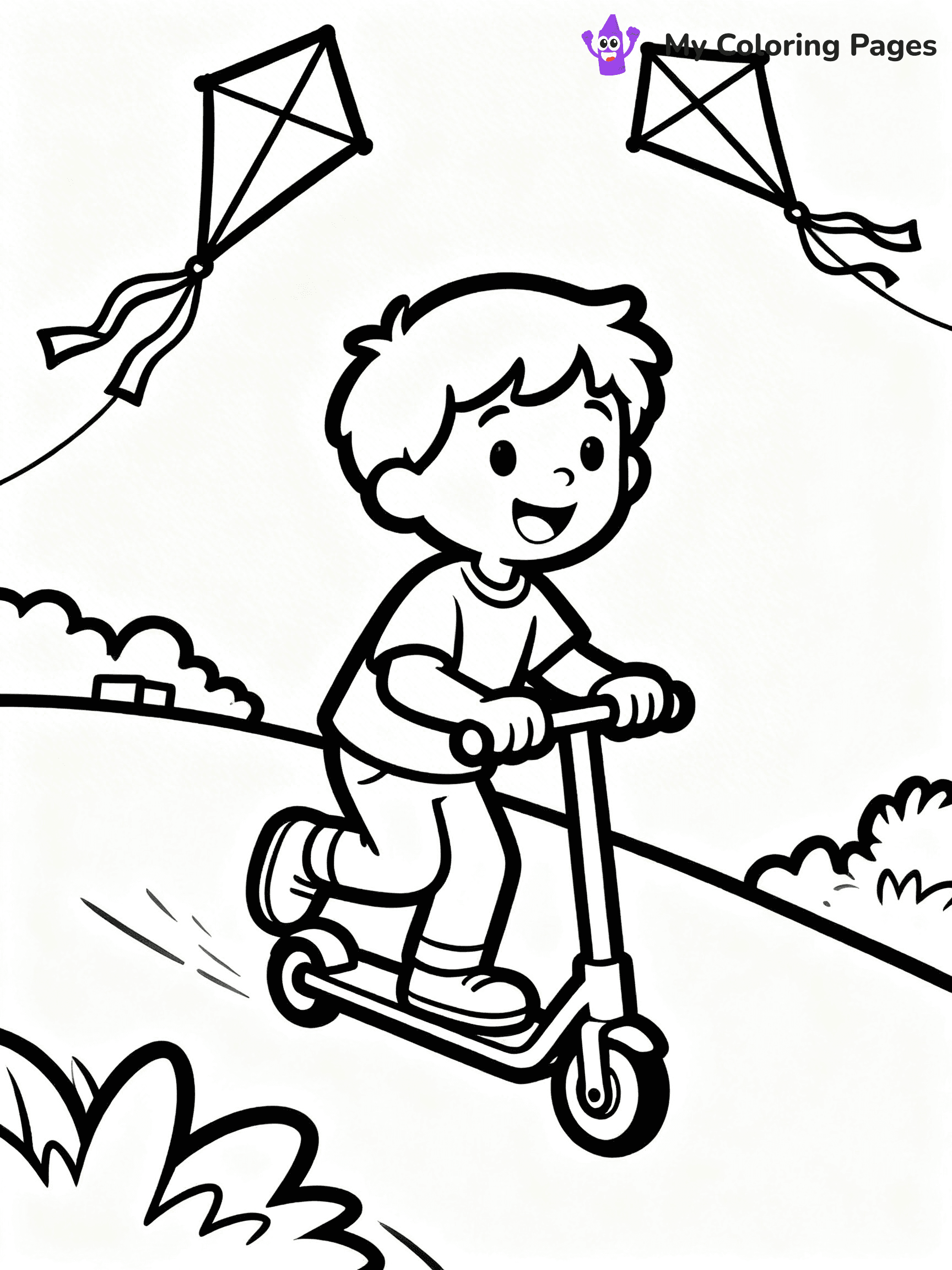 Scooter Coloring Pages - 47