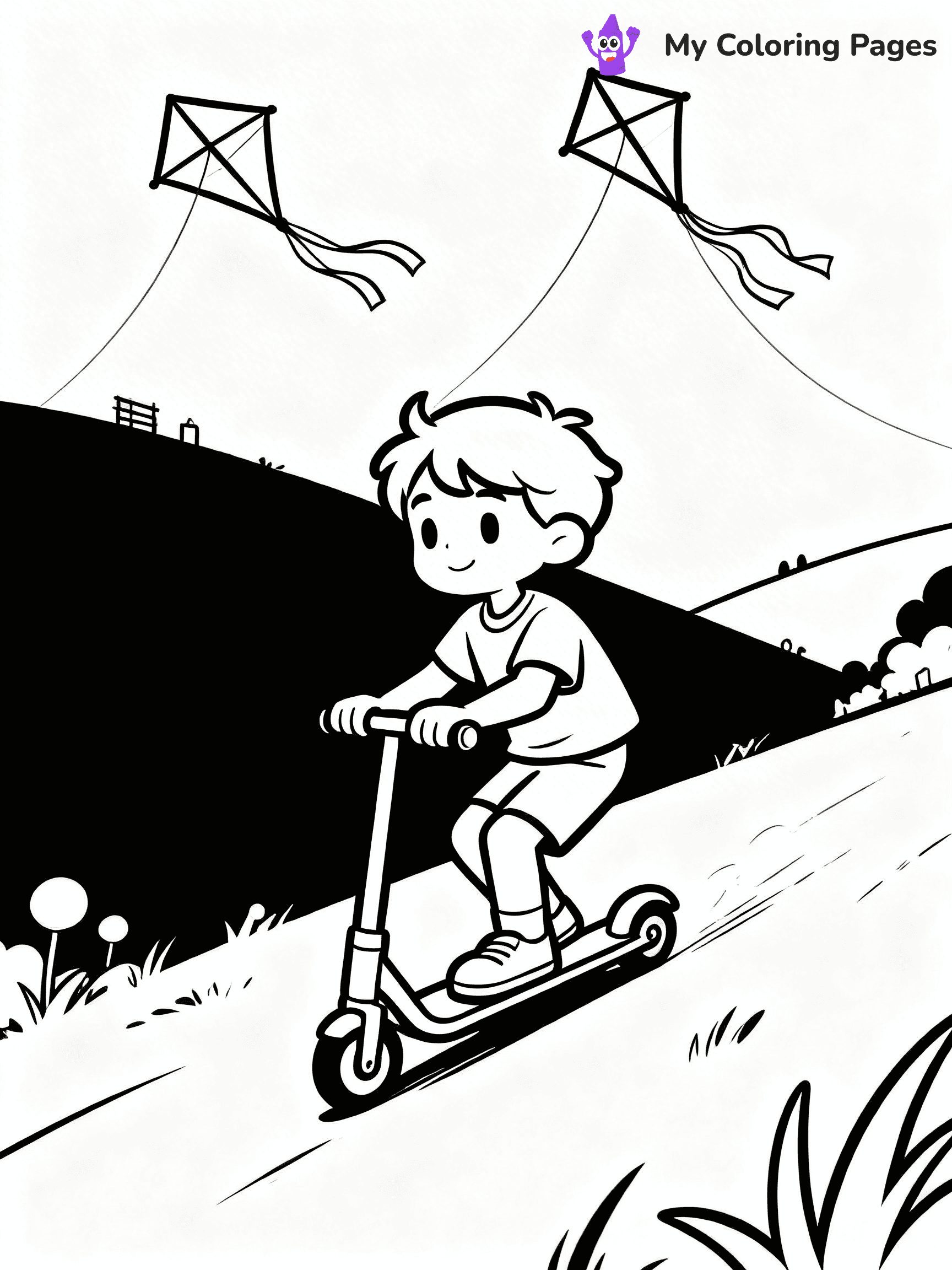 Scooter Coloring Pages - 46