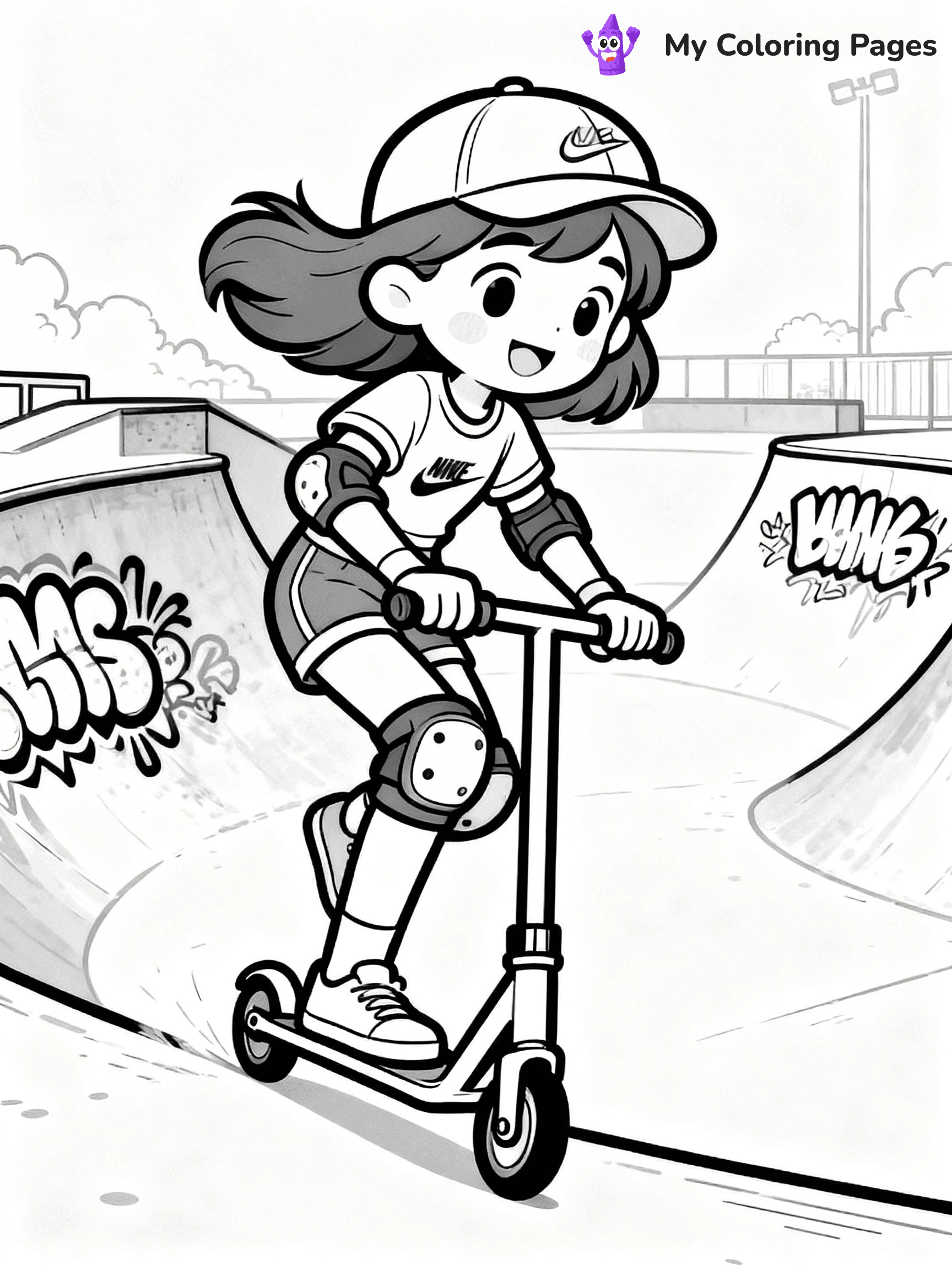 Scooter Coloring Pages - 42