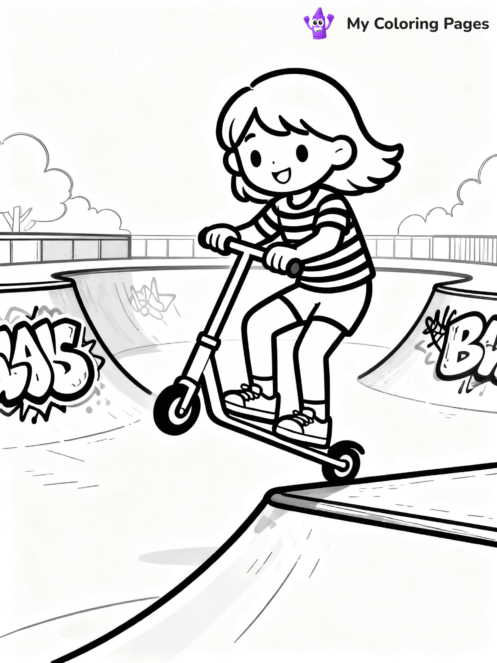 Scooter Coloring Pages - 41
