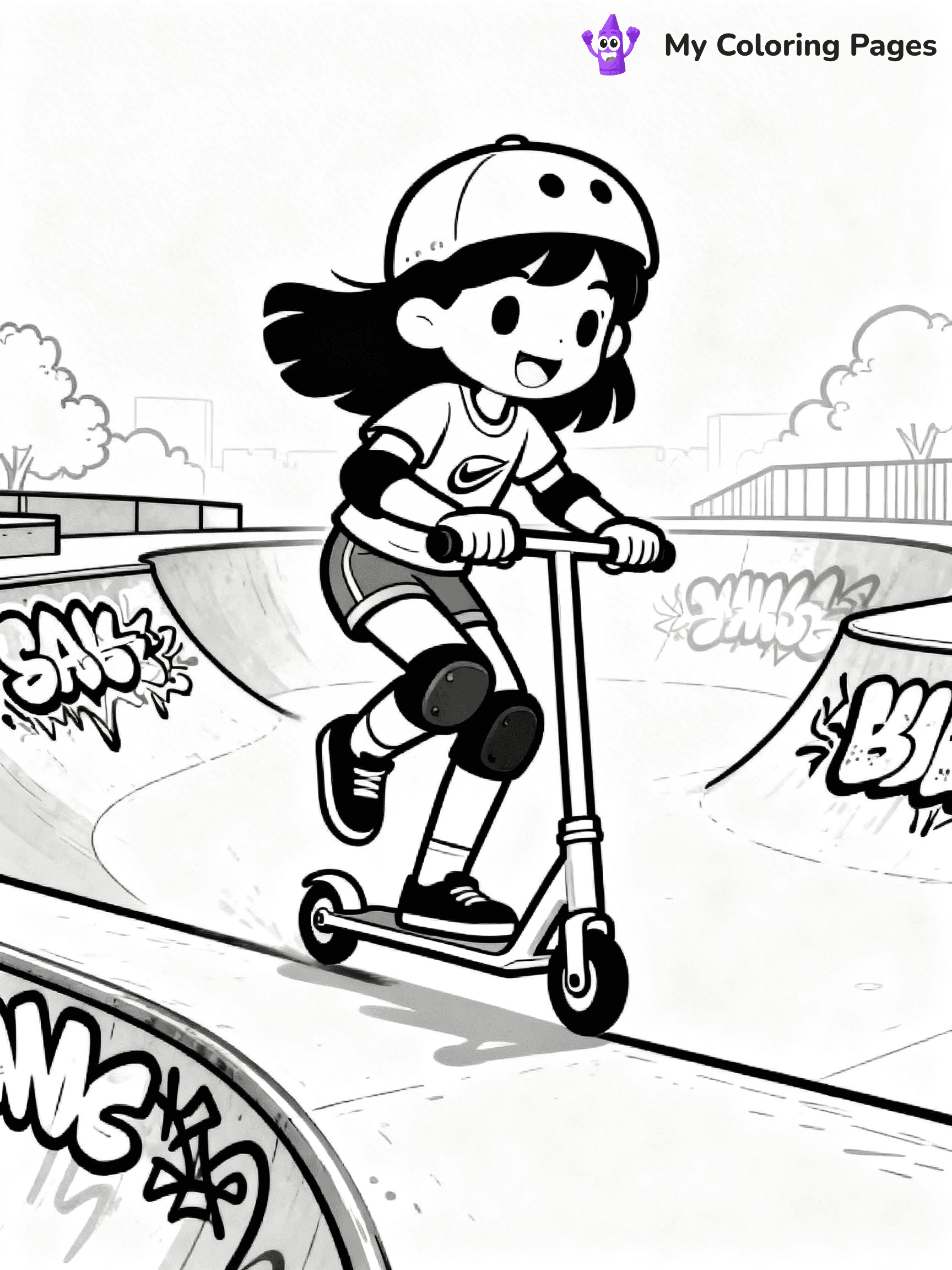 Scooter Coloring Pages - 40