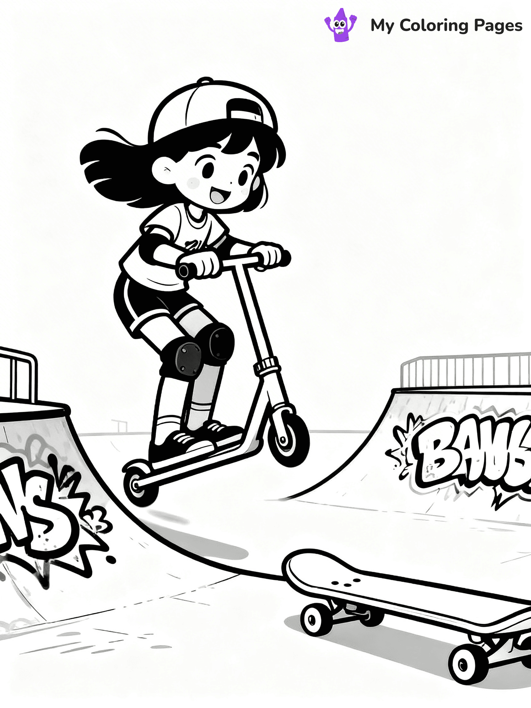 Scooter Coloring Pages - 39