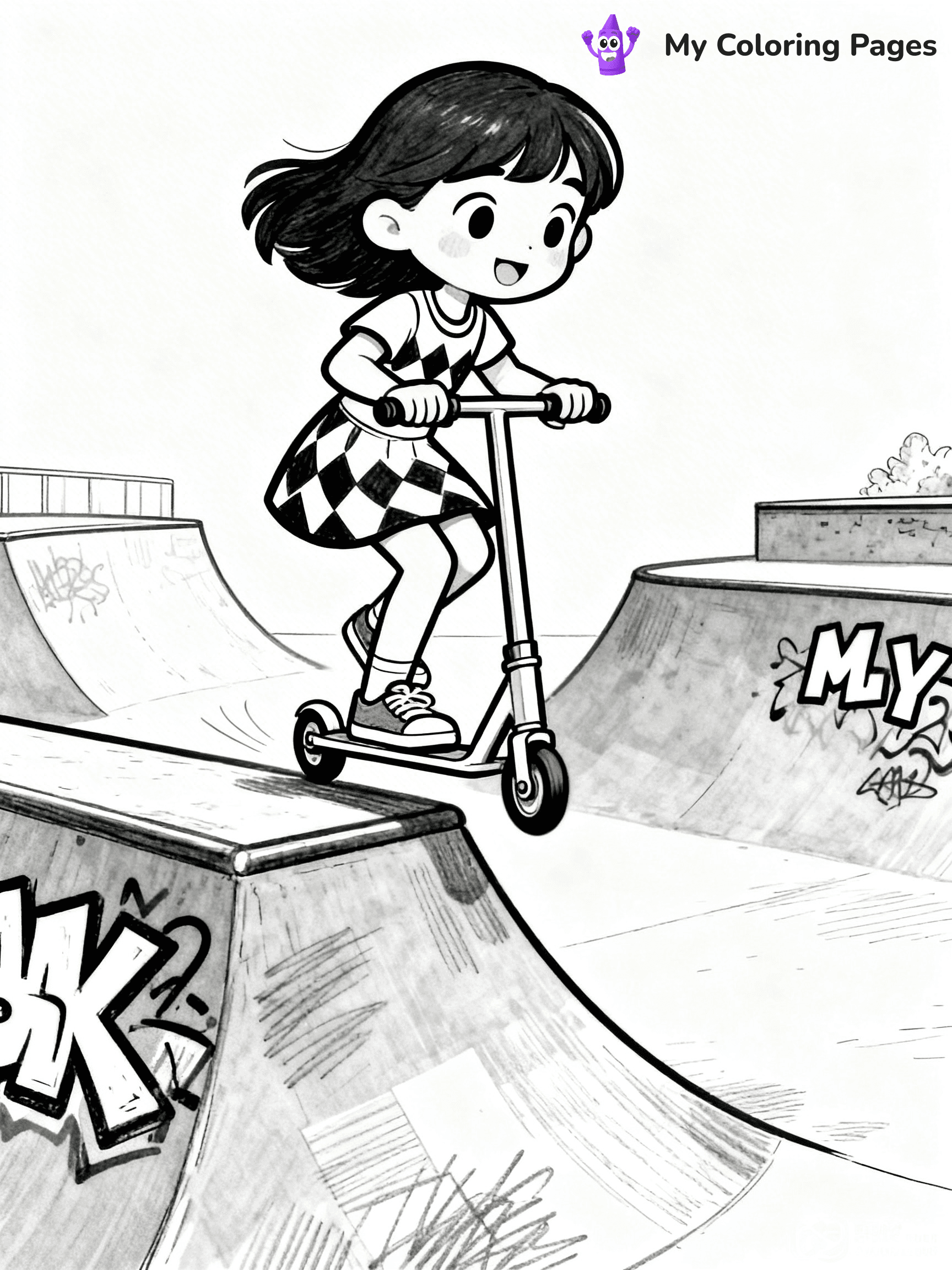 Scooter Coloring Pages - 38