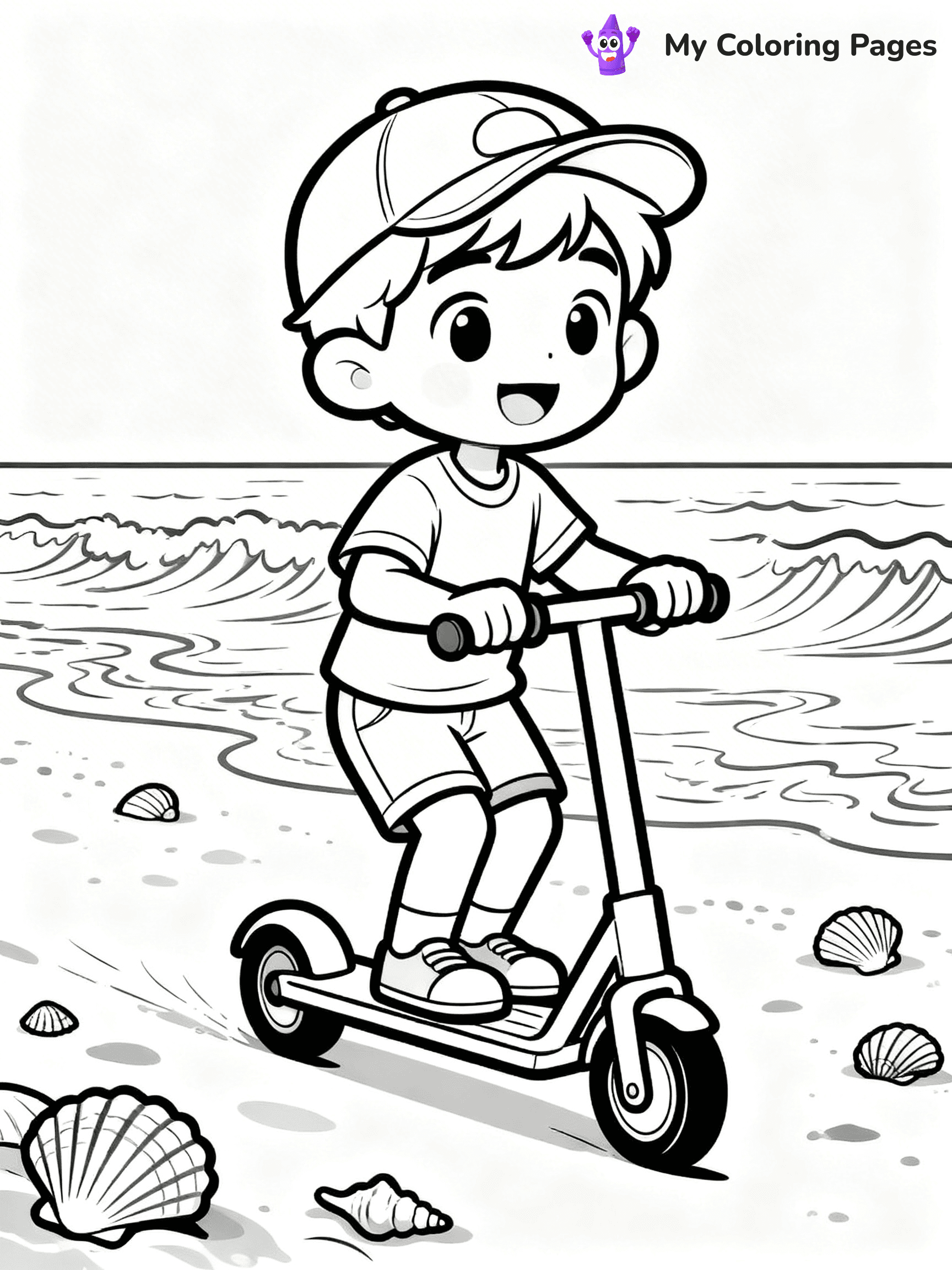 Scooter Coloring Pages - 37
