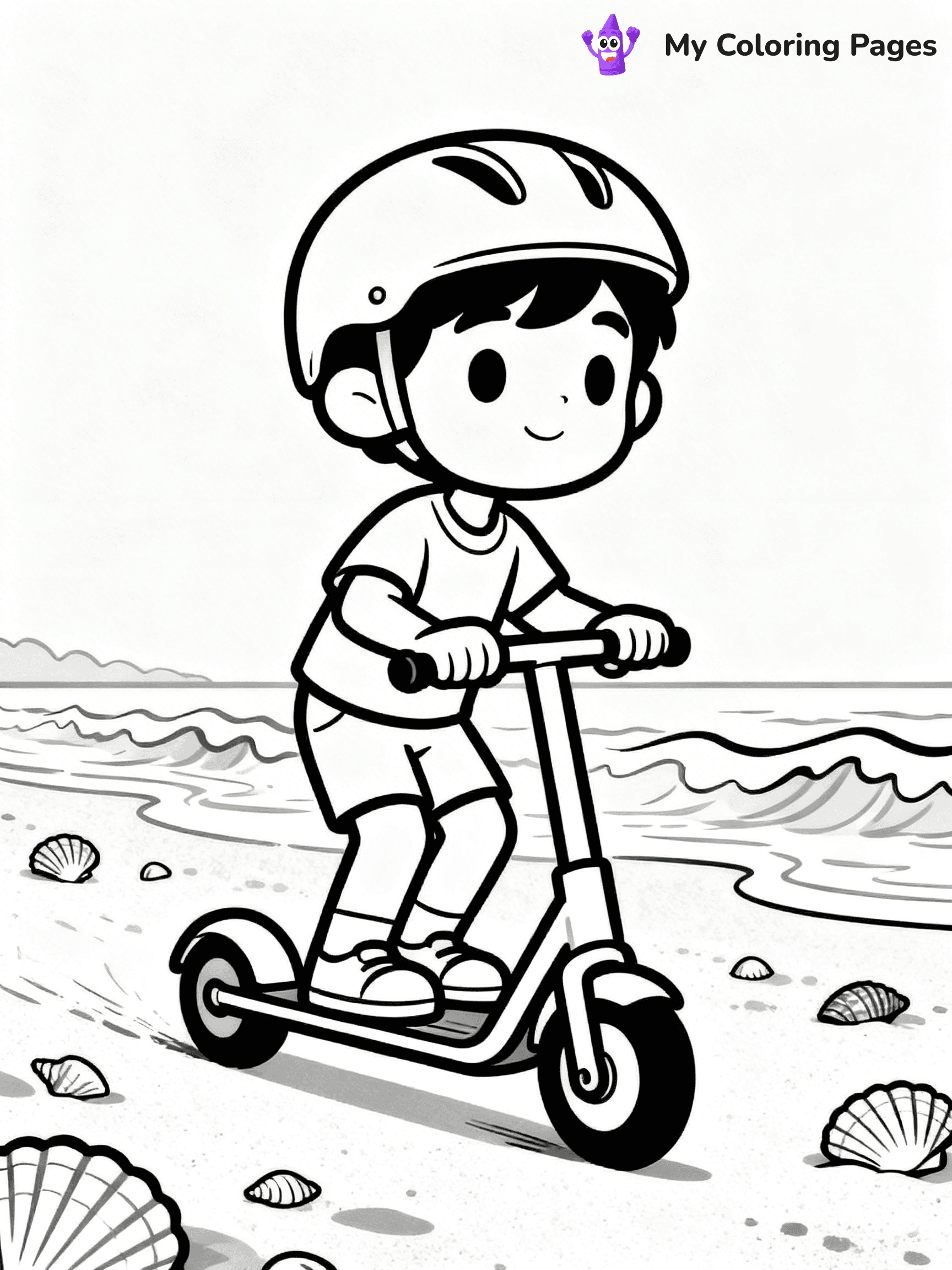 Scooter Coloring Pages - 36