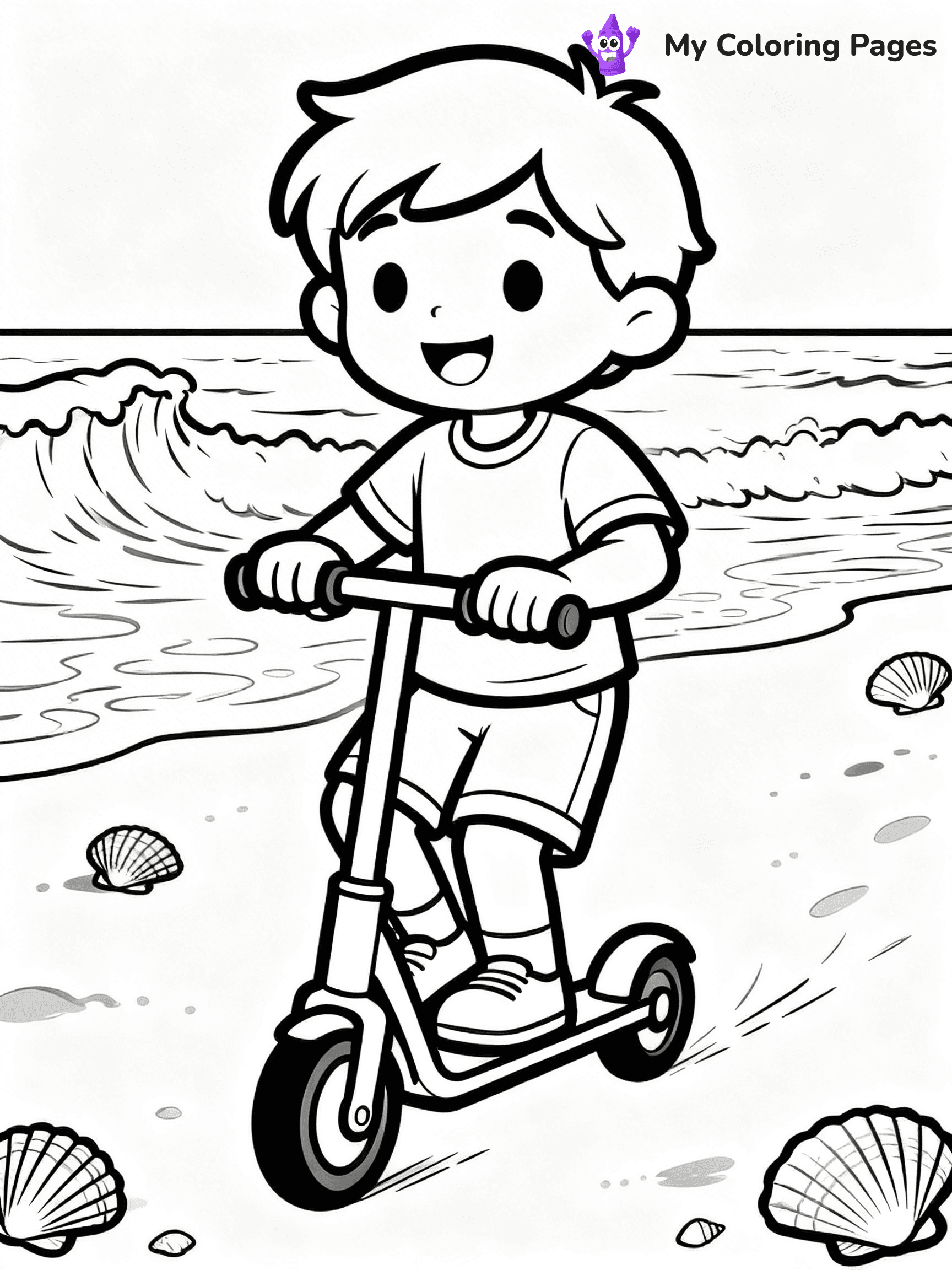 Scooter Coloring Pages - 35