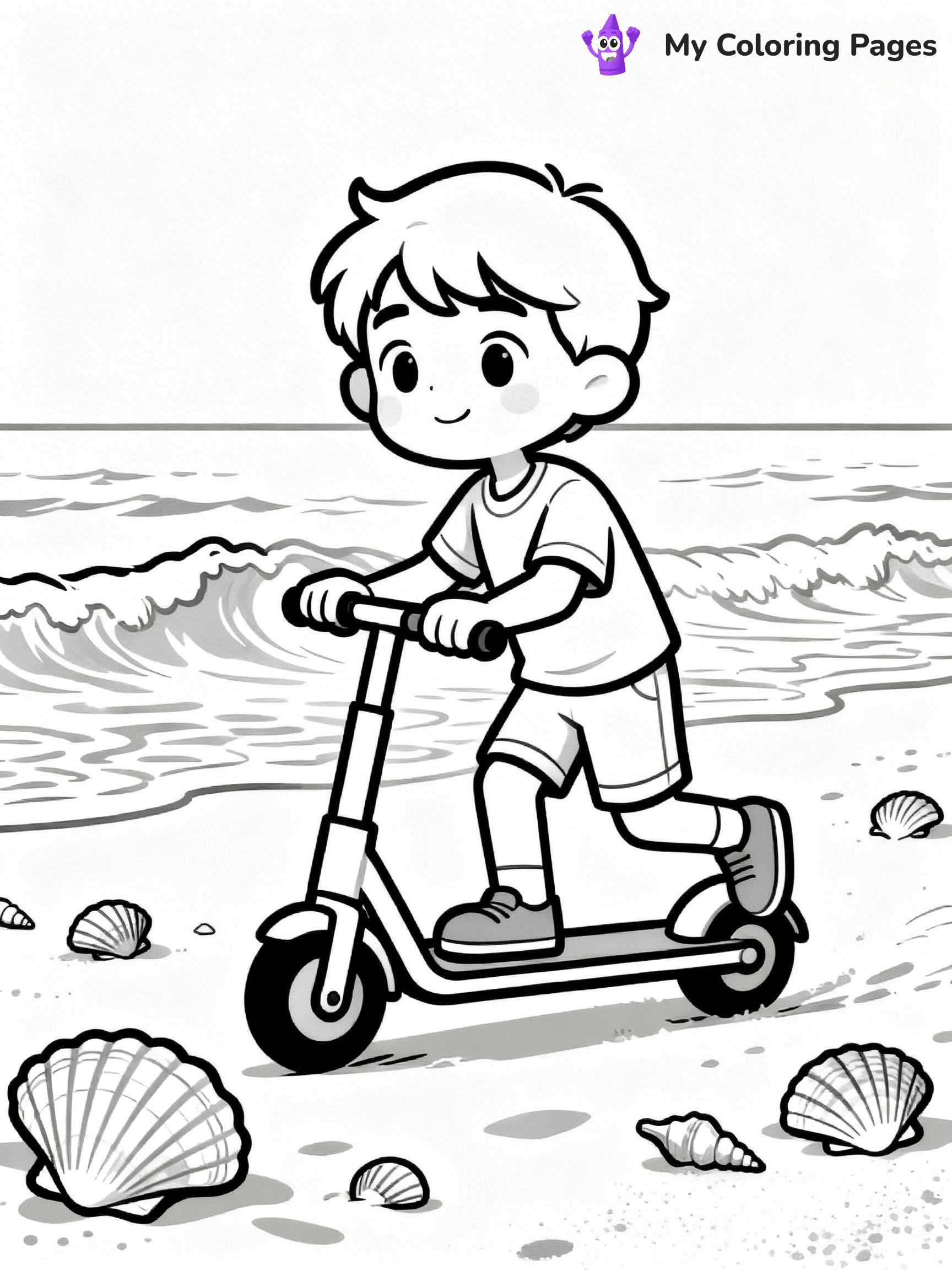 Scooter Coloring Pages - 34