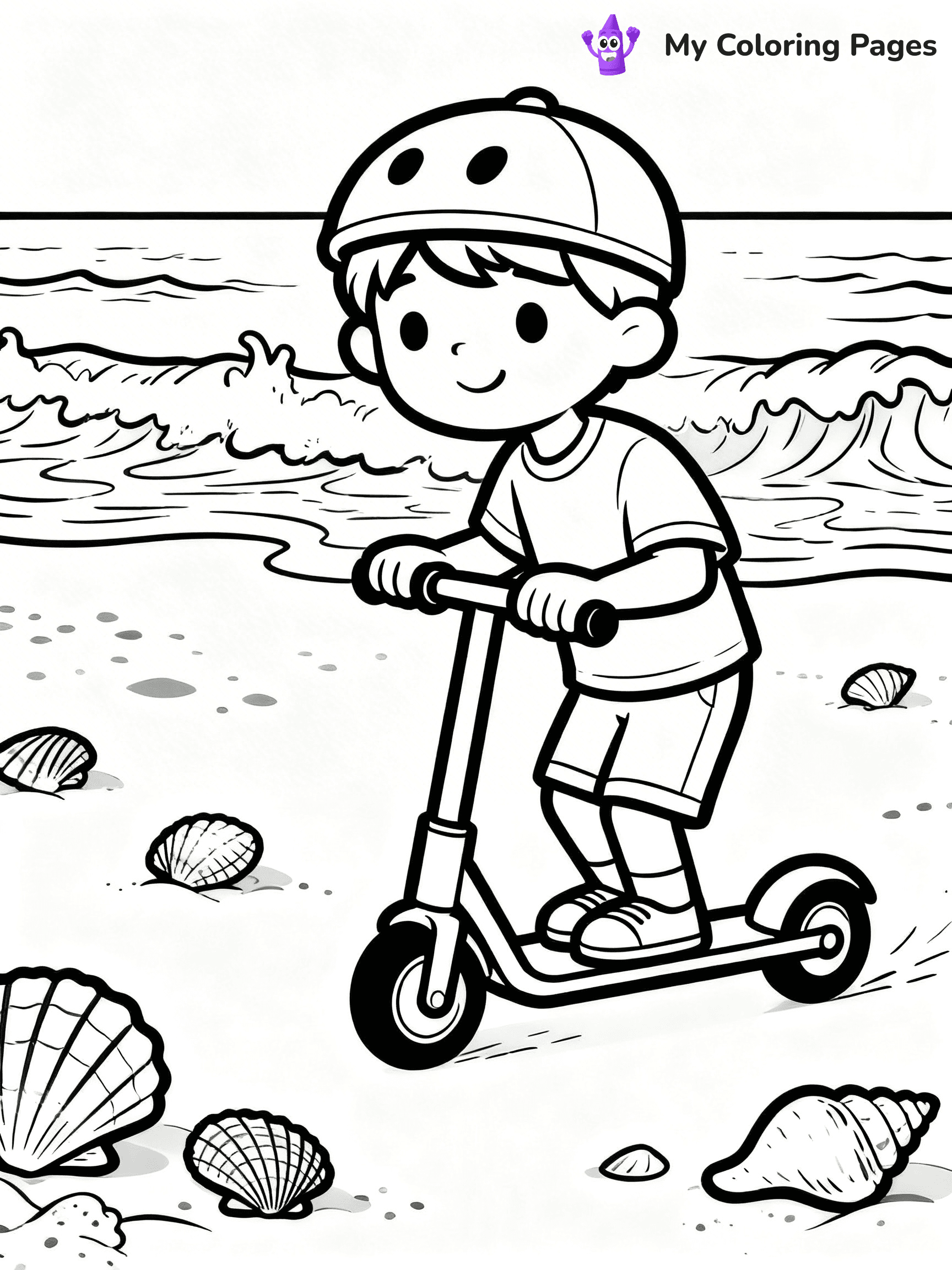 Scooter Coloring Pages - 33