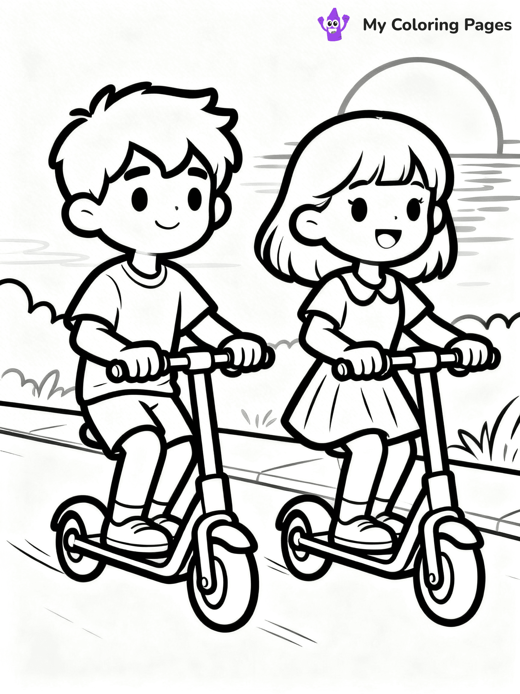 Scooter Coloring Pages - 30