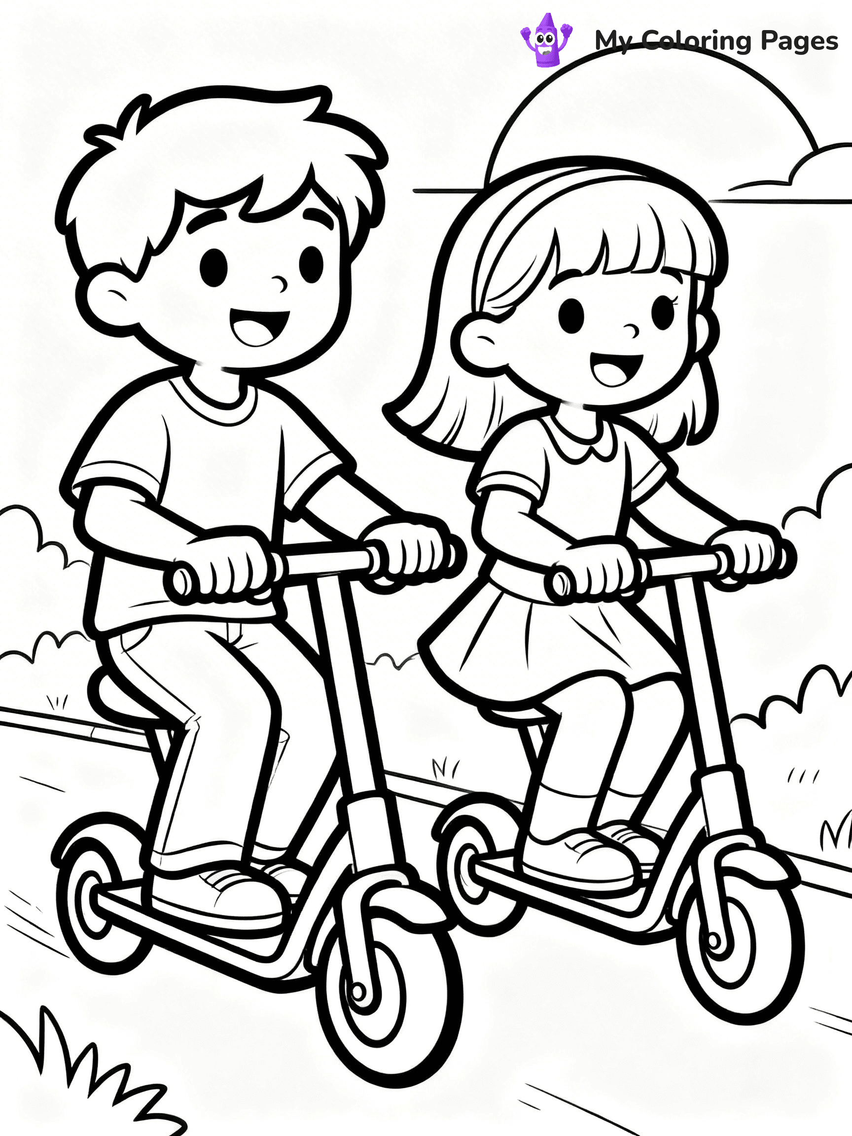 Scooter Coloring Pages - 29