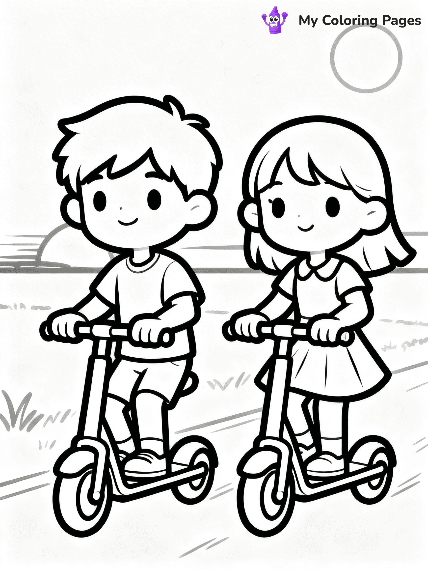 Scooter Coloring Pages - 28