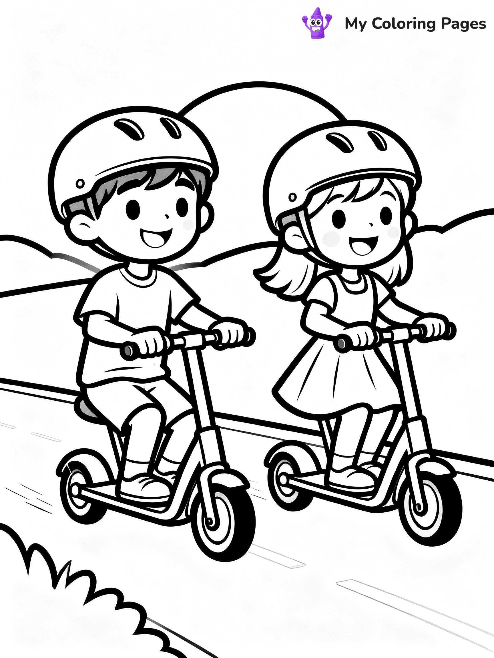 Scooter Coloring Pages - 27