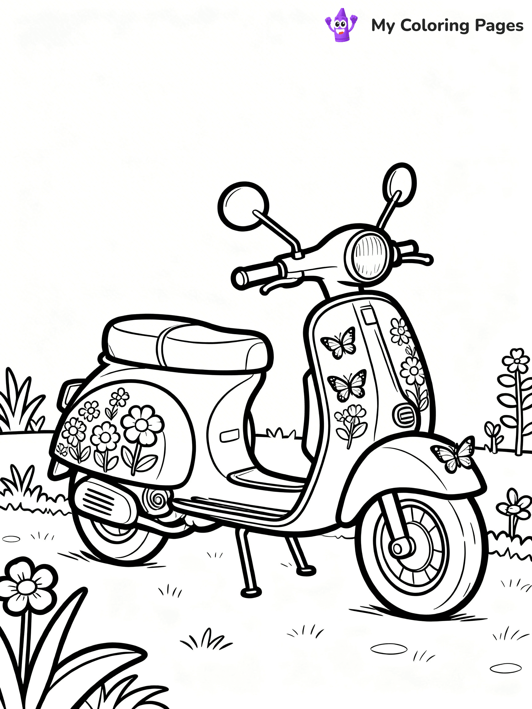 Scooter Coloring Pages - 24