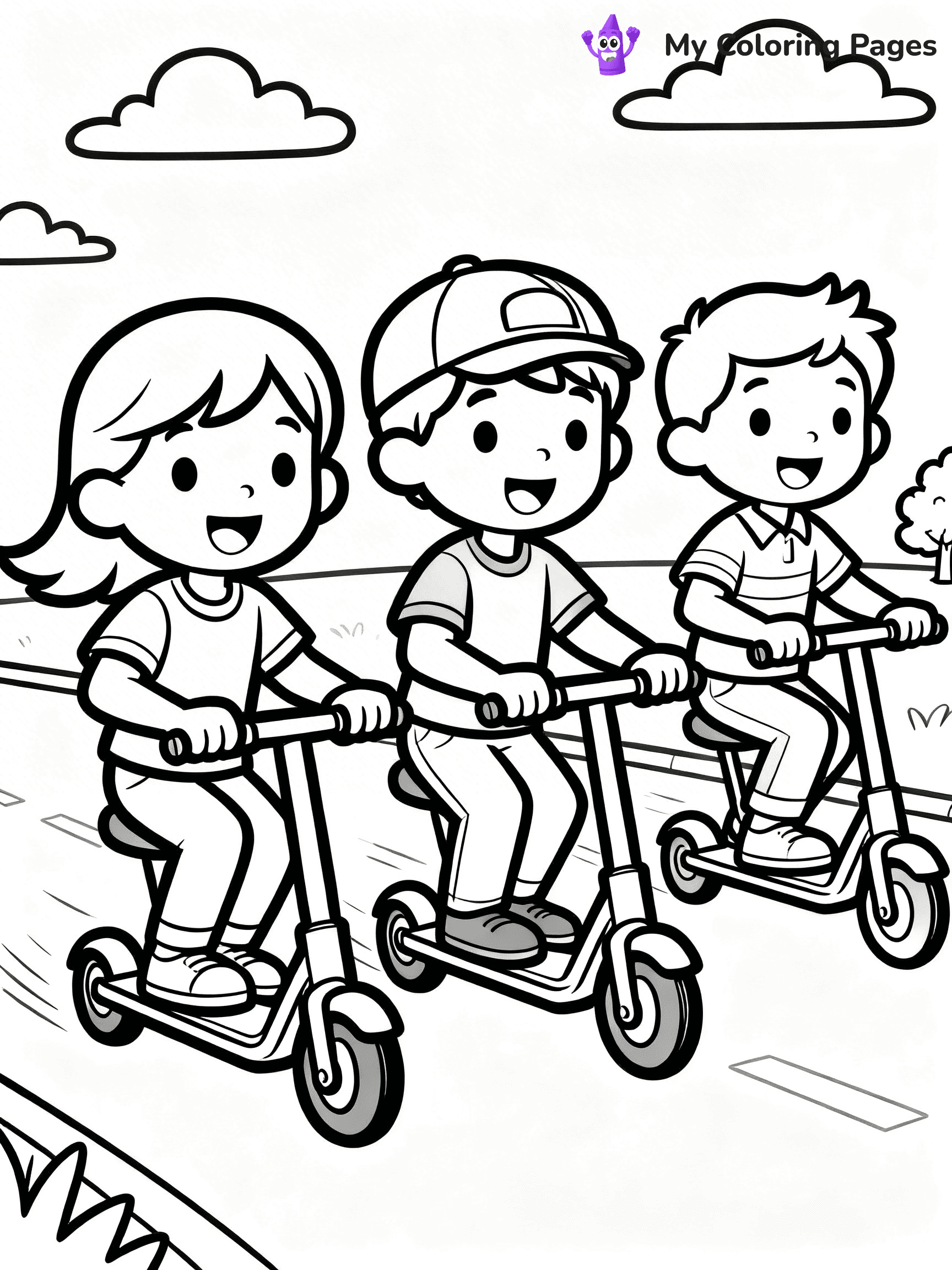 Scooter Coloring Pages - 23