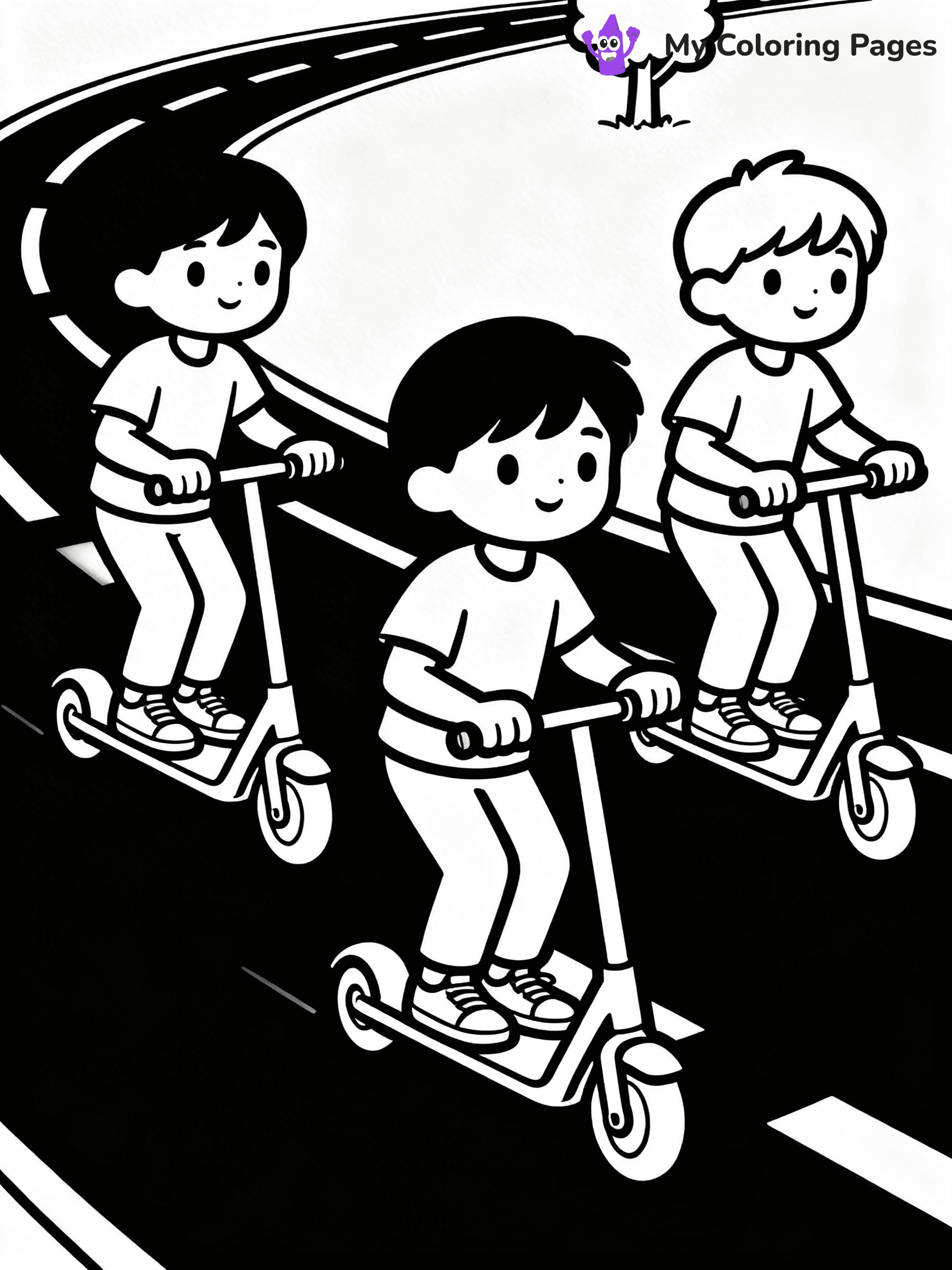 Scooter Coloring Pages - 21
