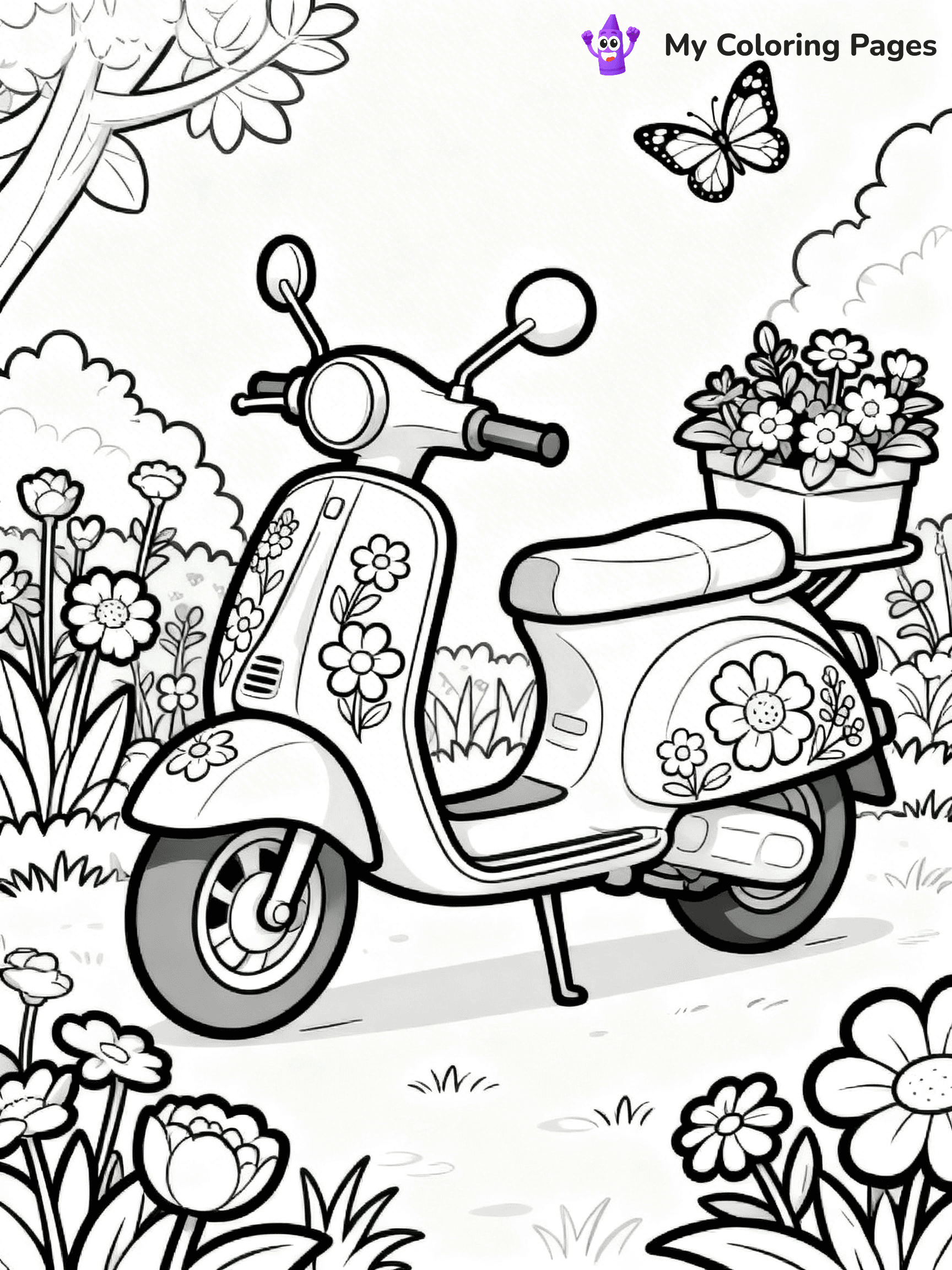 Scooter Coloring Pages - 18