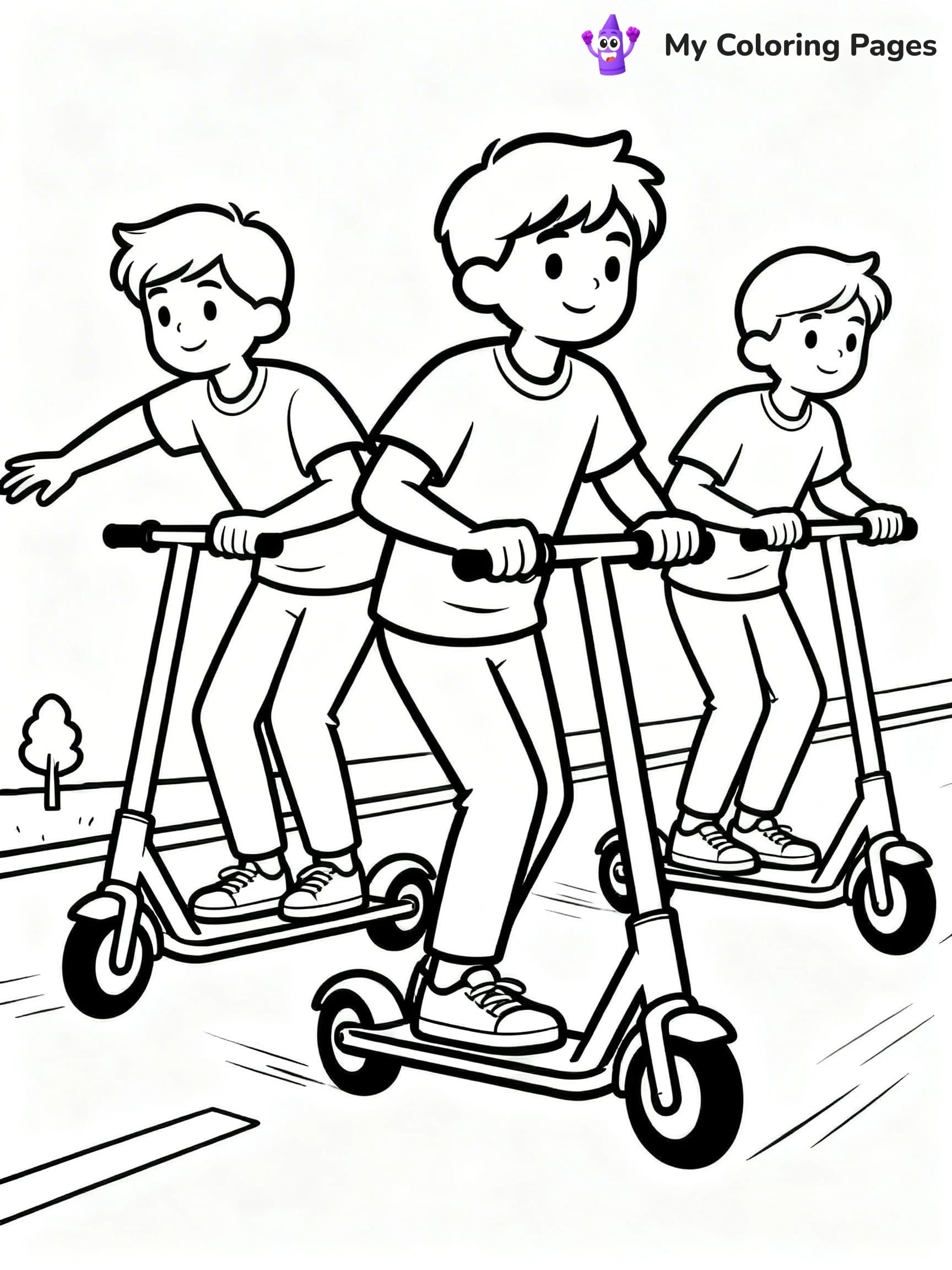 Scooter Coloring Pages - 16