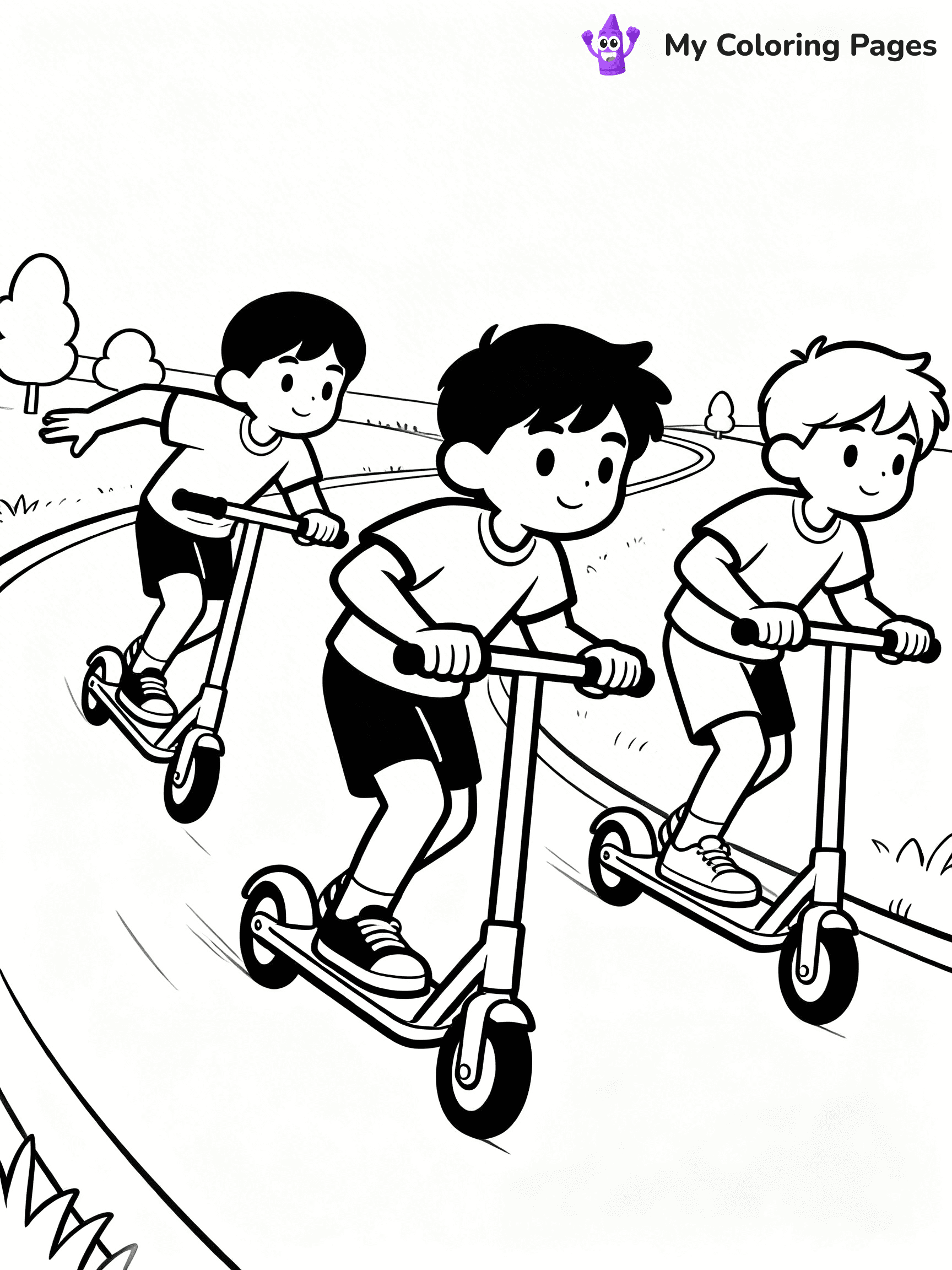 Scooter Coloring Pages - 14