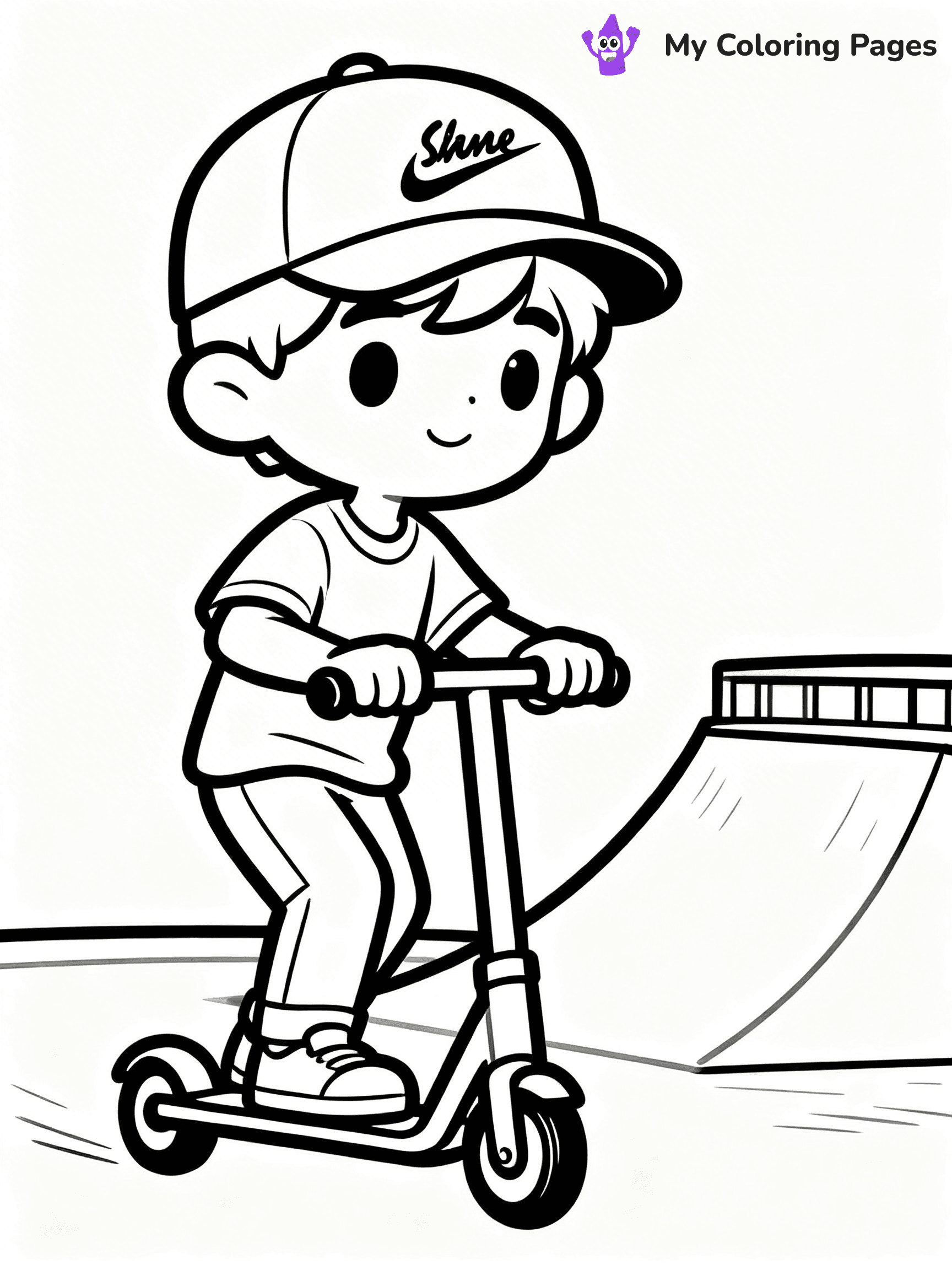 Scooter Coloring Pages - 6